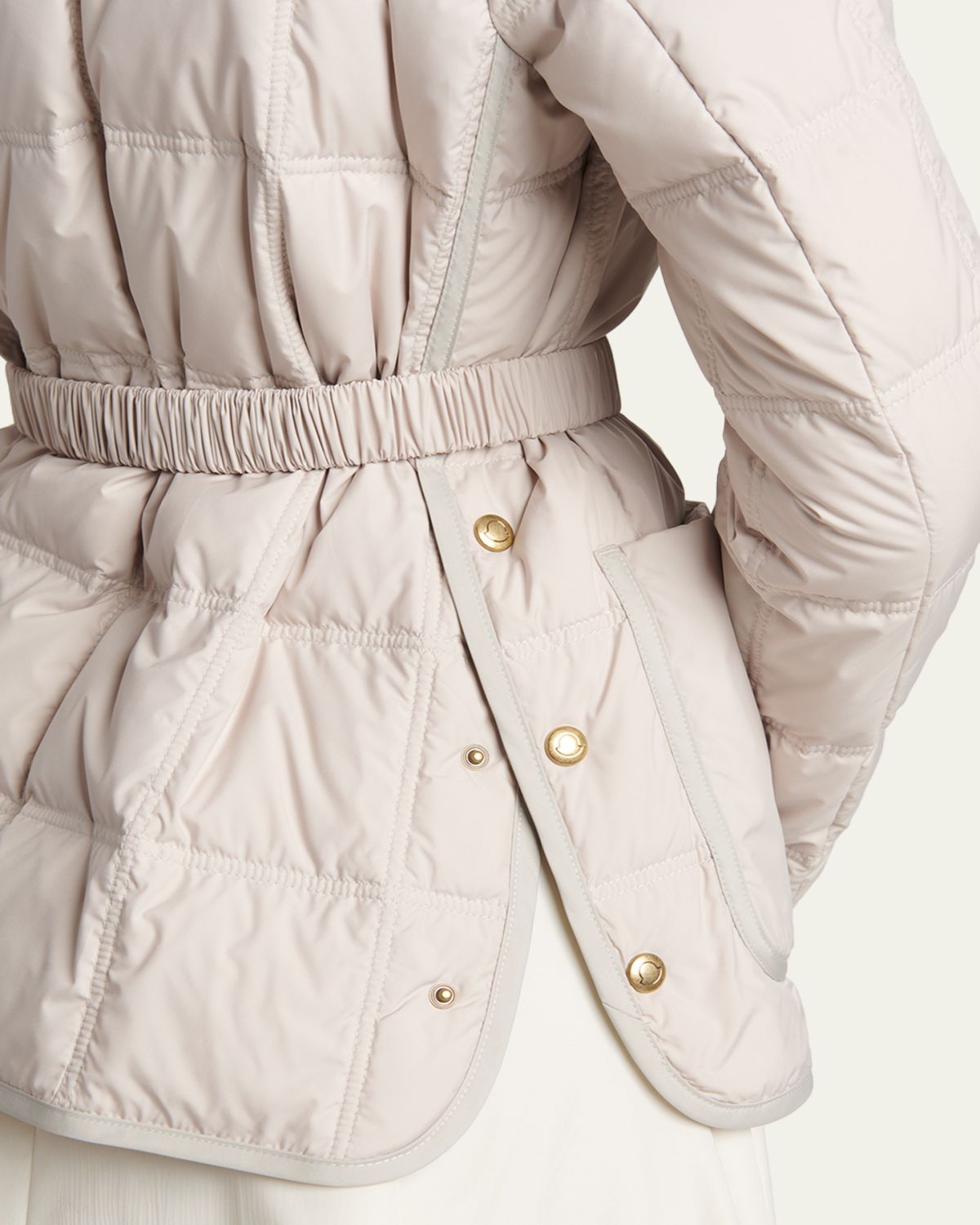 Moncler Cygnes Belted Short Down Jacket | Thumbnail 5 Moncler Cygnes Belted Short Down Jacket | Thumbnail 5
