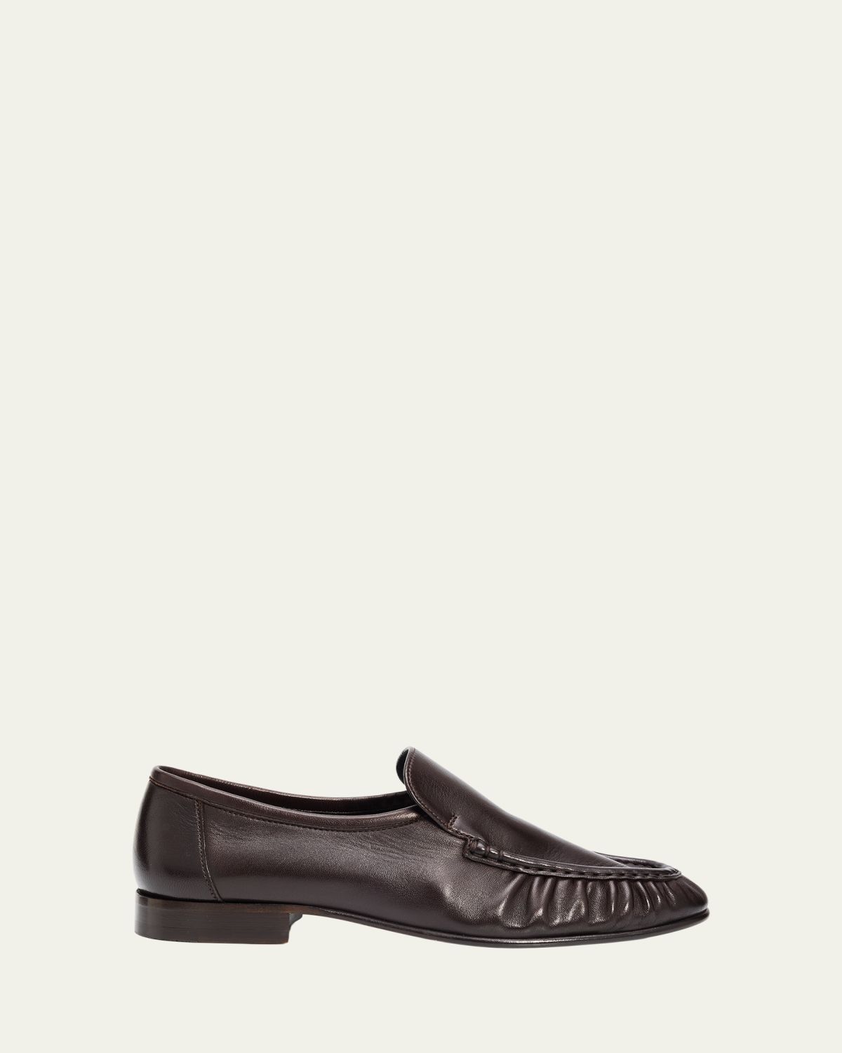 THE ROW Soft Moccasin Two Leather Loafers | Thumbnail 4