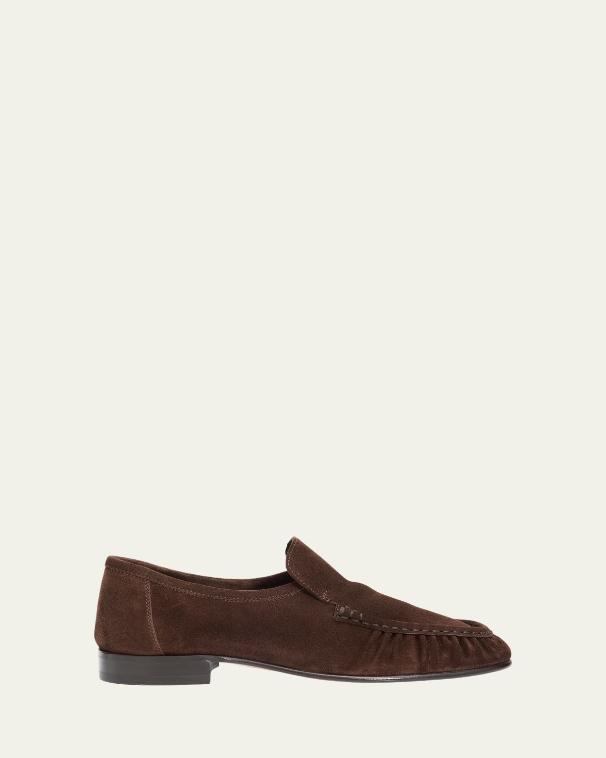 THE ROW Soft Moccasin Two Suede Loafers | Thumbnail 4