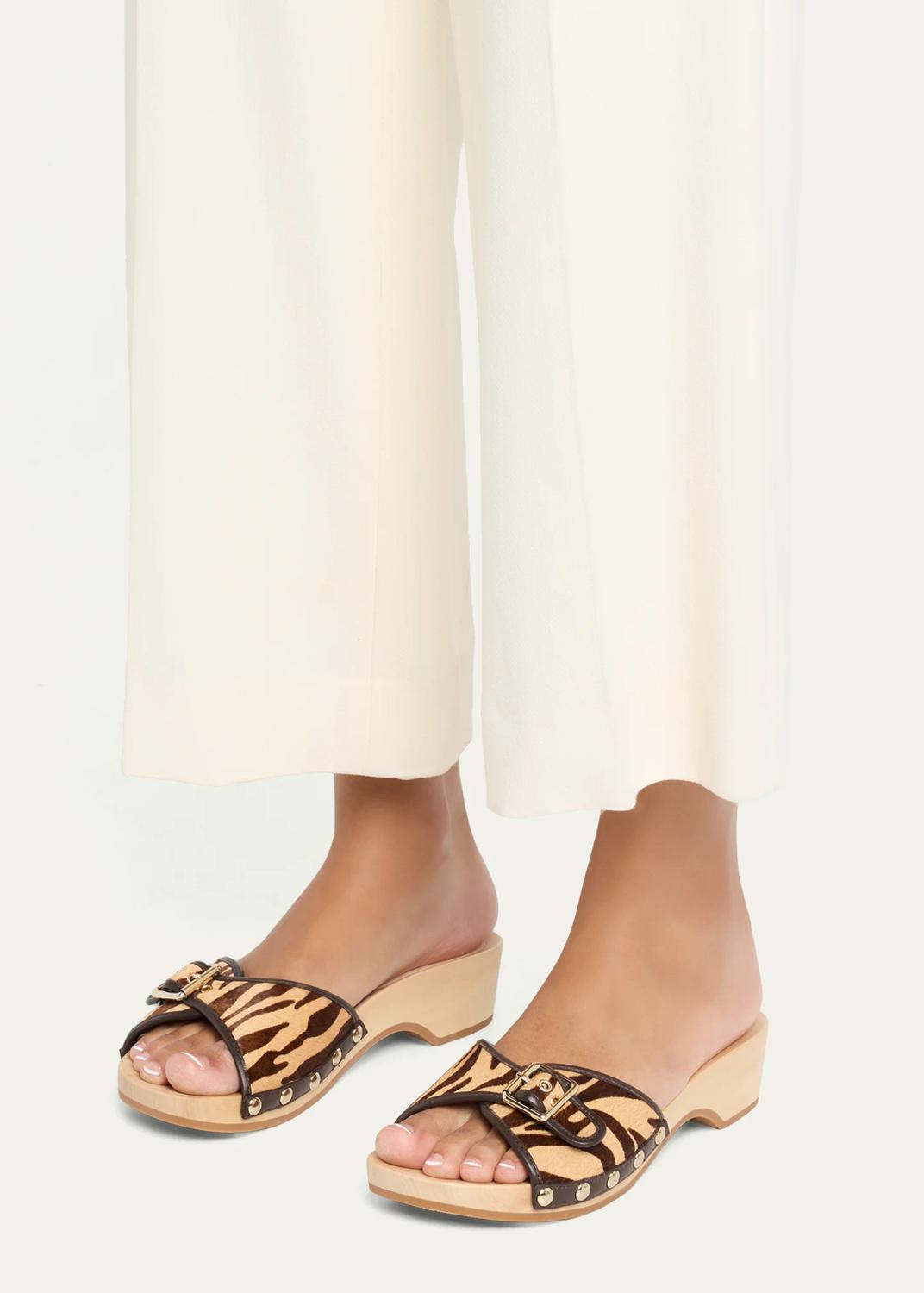 Loeffler Randall Paulie Tiger-Printed Calf Hair Clogs | Thumbnail 2 Loeffler Randall Paulie Tiger-Printed Calf Hair Clogs | Thumbnail 2