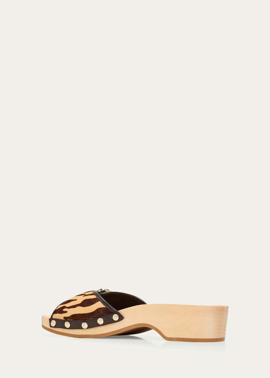 Loeffler Randall Paulie Tiger-Printed Calf Hair Clogs | Thumbnail 4 Loeffler Randall Paulie Tiger-Printed Calf Hair Clogs | Thumbnail 4