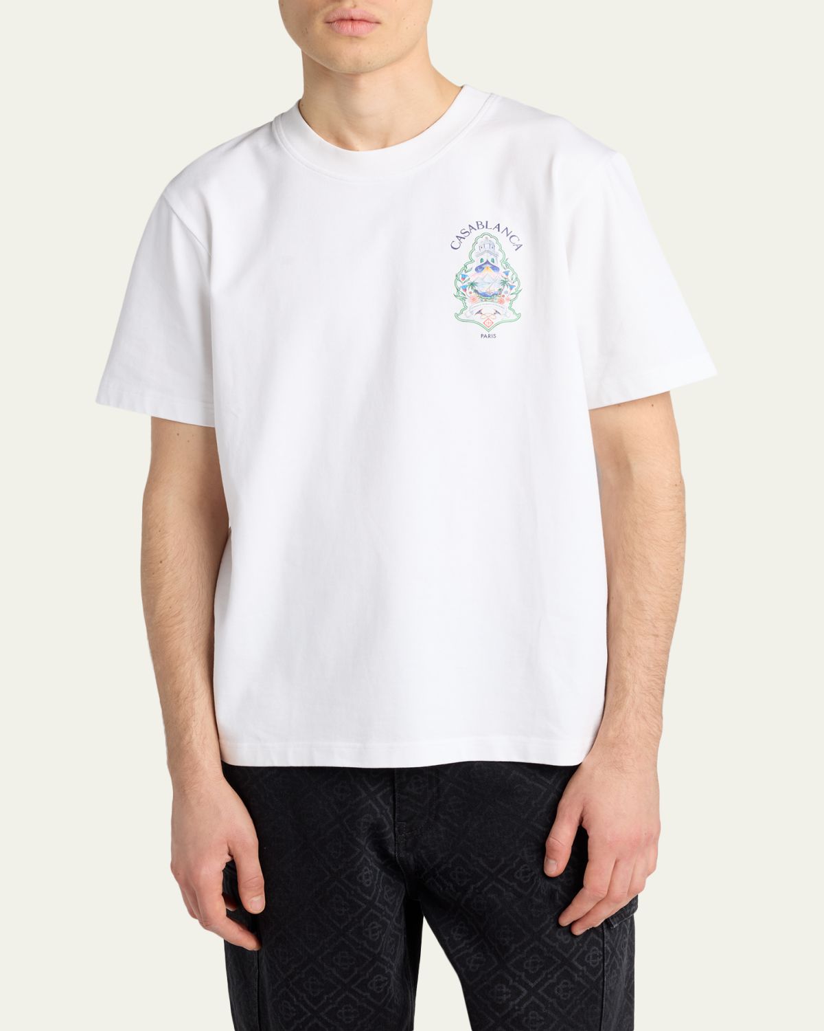 Casablanca Men's Cotton Jersey T-Shirt | Thumbnail 4