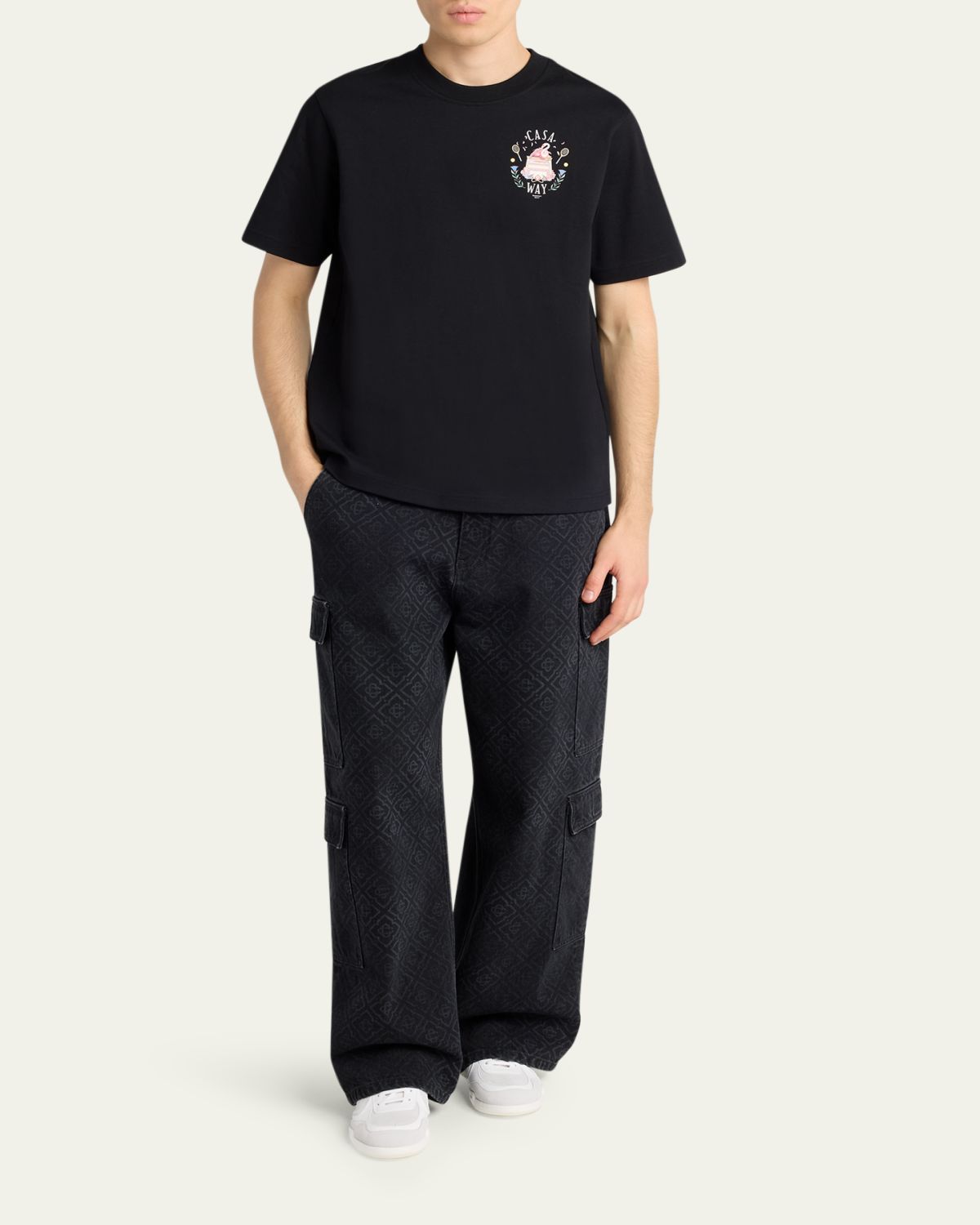 Casablanca Men's Casaway Graphic-Print Cotton Jersey T-Shirt | Thumbnail 2