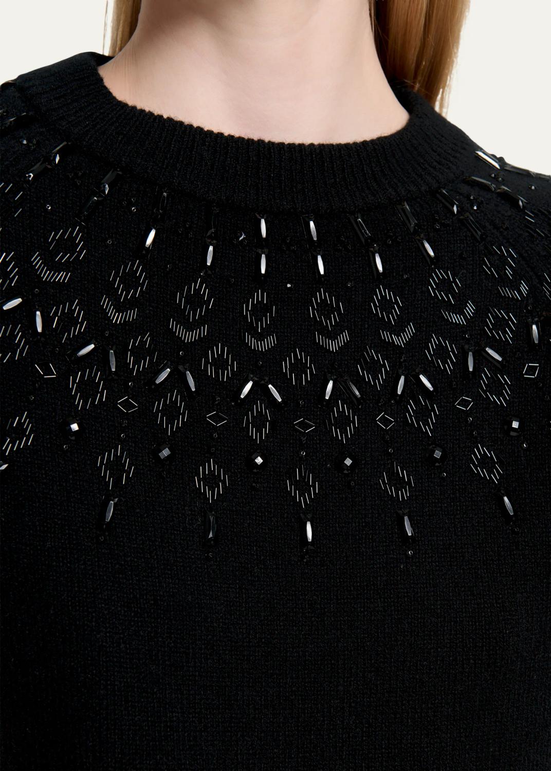 Altuzarra Harold Fair Isle Beaded Wool Crewneck Sweater | Thumbnail 5 Altuzarra Harold Fair Isle Beaded Wool Crewneck Sweater | Thumbnail 5
