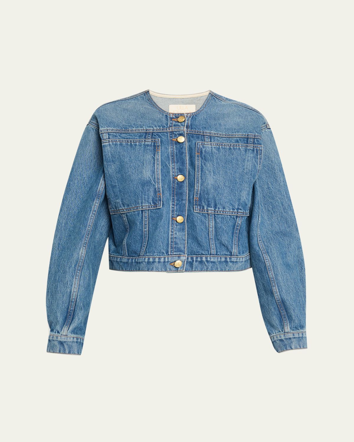 Ulla Johnson The Brair Denim Collarless Jacket