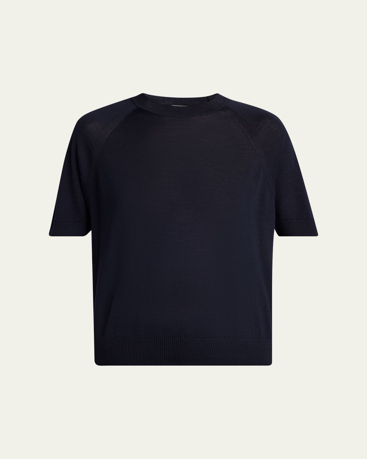 Moncler Short-Sleeve Wool Sweater | Thumbnail 6 Moncler Short-Sleeve Wool Sweater | Thumbnail 6