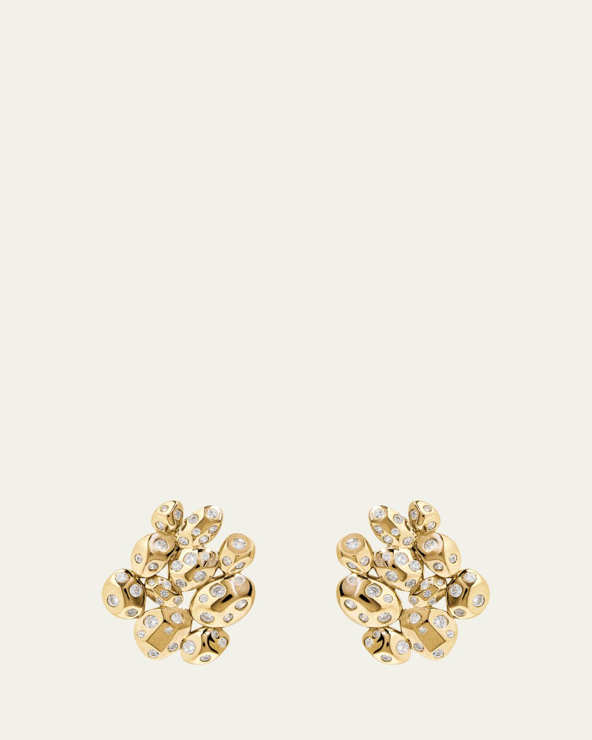 Nickho Rey Picasso 14K Gold Vermeil Cubic Zirconia Cluster Earrings