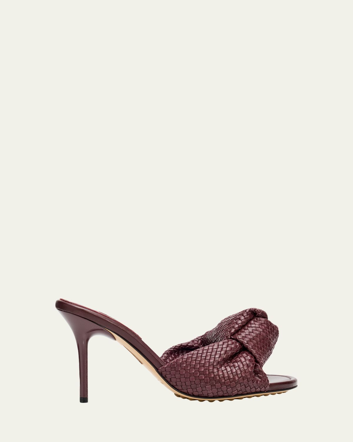 Bottega Veneta 90mm Cherry Intrecciato Leather Mules | Thumbnail 6 Bottega Veneta 90mm Cherry Intrecciato Leather Mules | Thumbnail 6