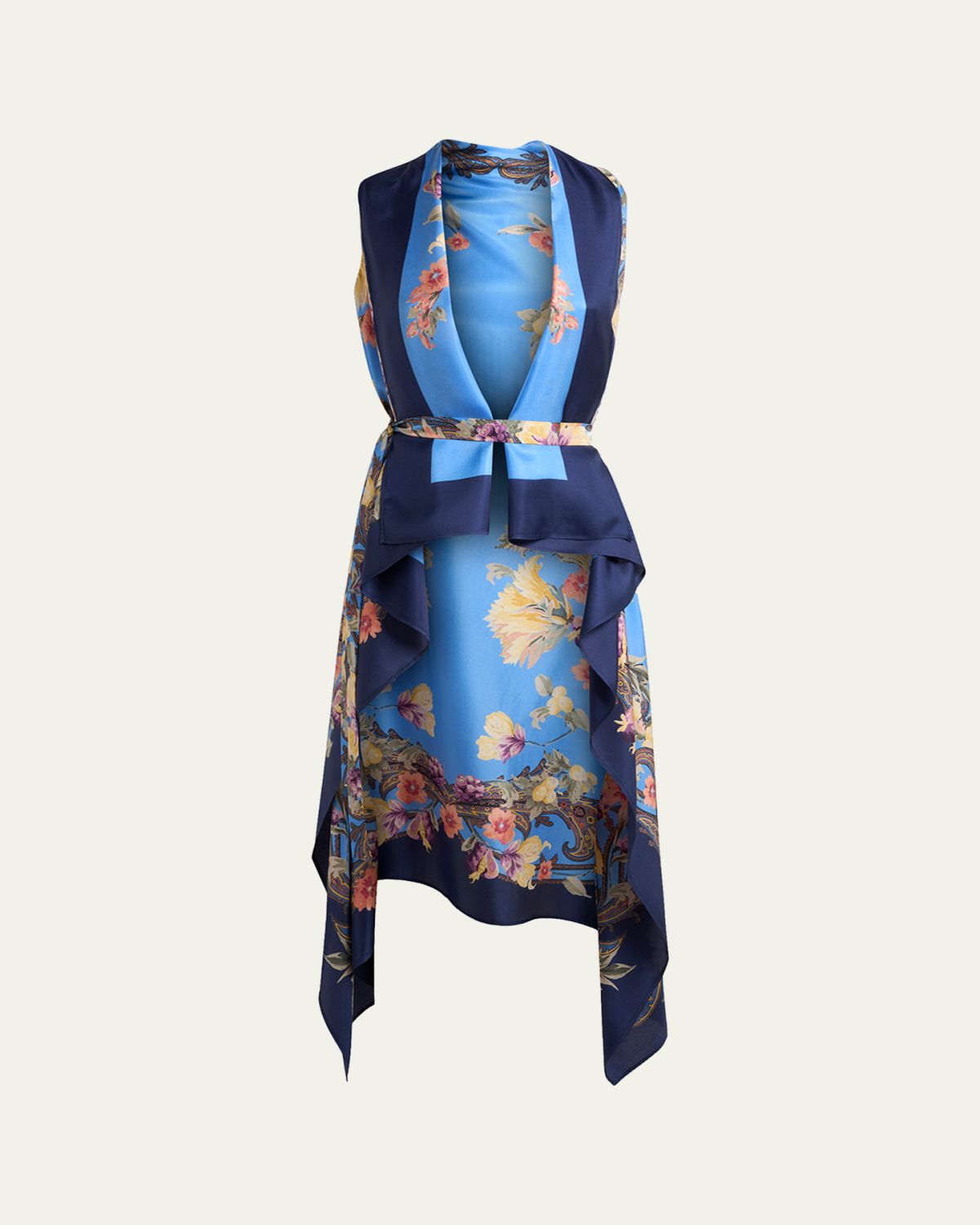 Etro Floral Silk Foulard Vest | Thumbnail 3 Etro Floral Silk Foulard Vest | Thumbnail 3