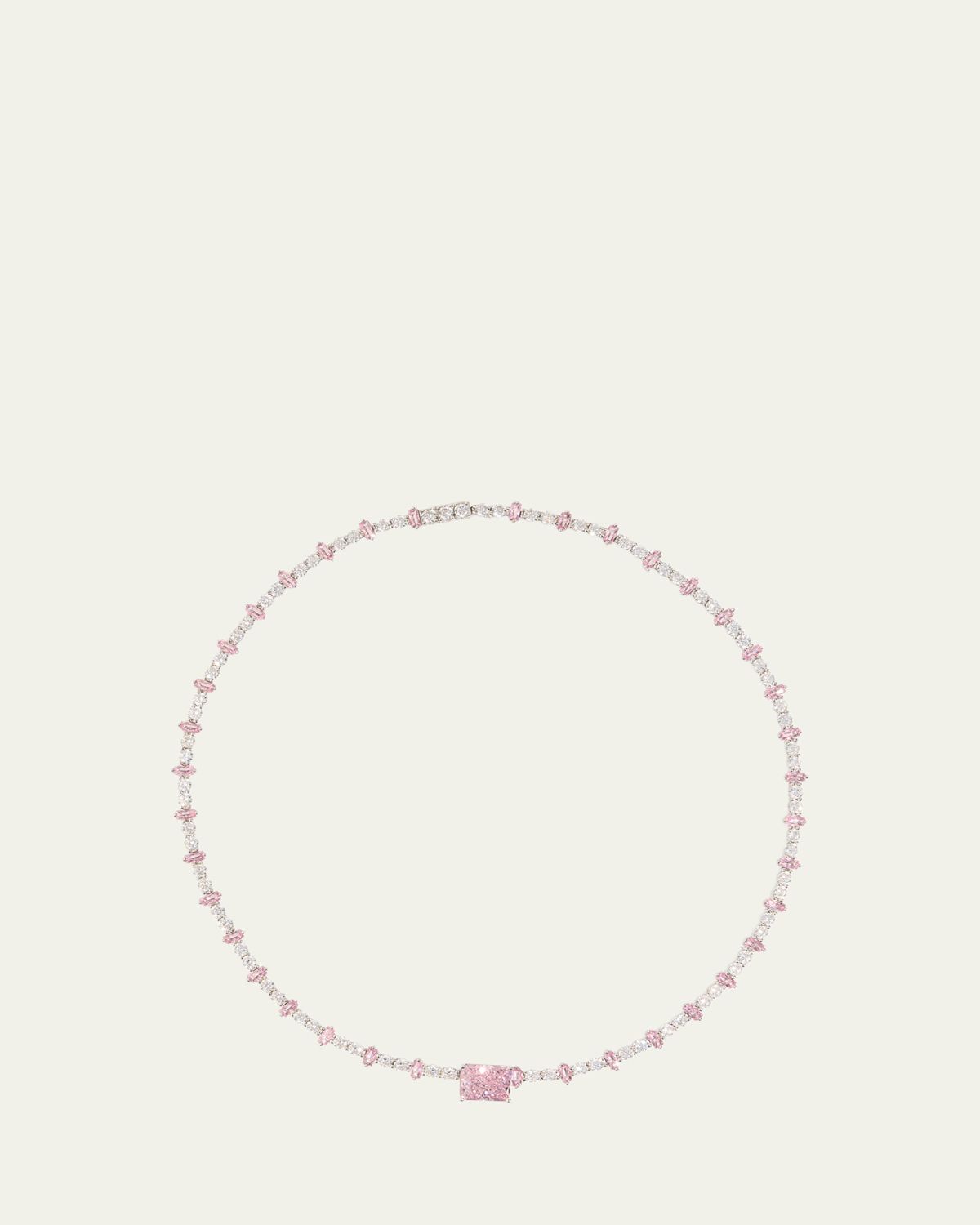 Nickho Rey Milo Rhodium Vermeil Cubic Zirconia Tennis Necklace | Thumbnail 3 Nickho Rey Milo Rhodium Vermeil Cubic Zirconia Tennis Necklace | Thumbnail 3