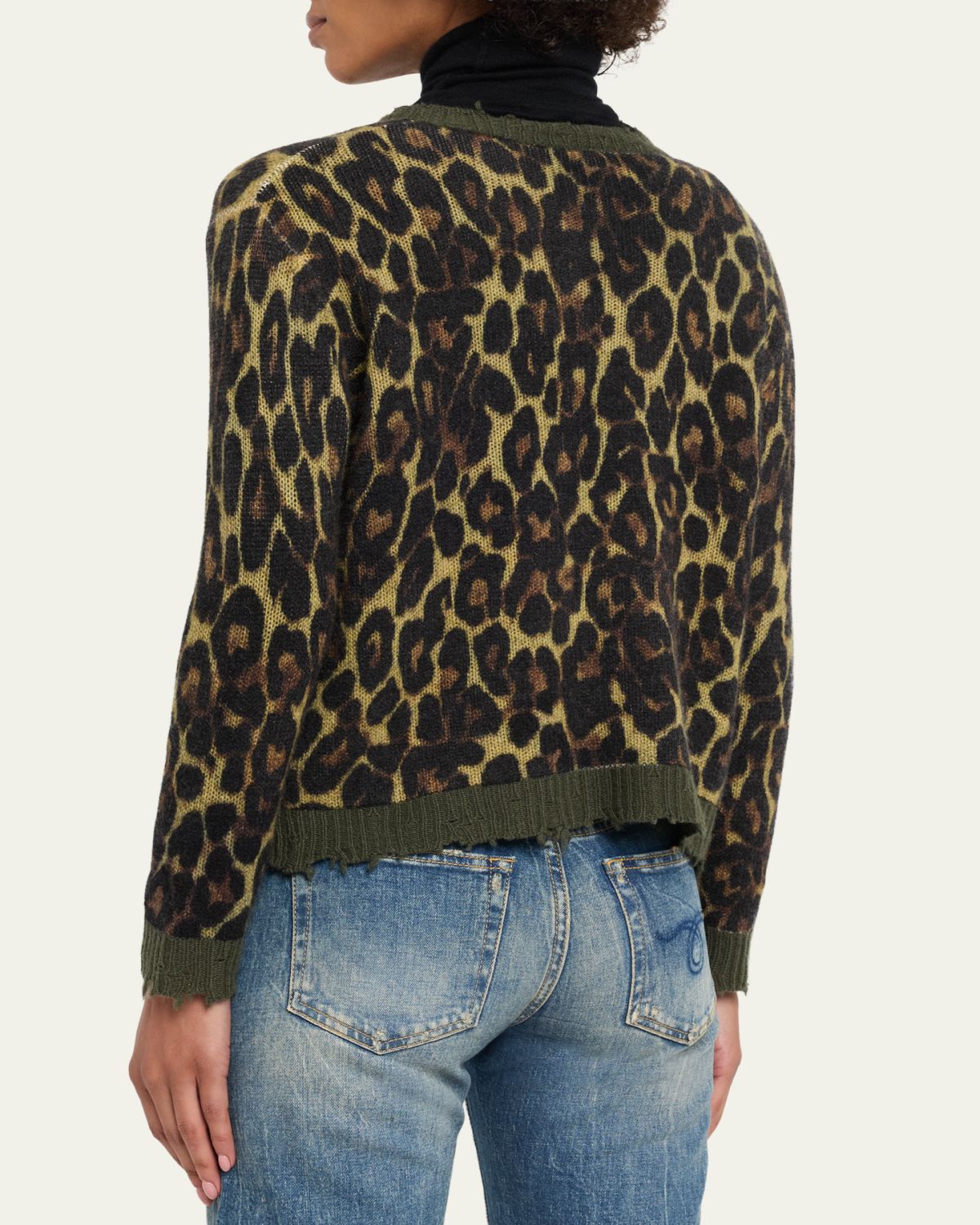 R13 Leopard-Print Cashmere Sweater | Thumbnail 3