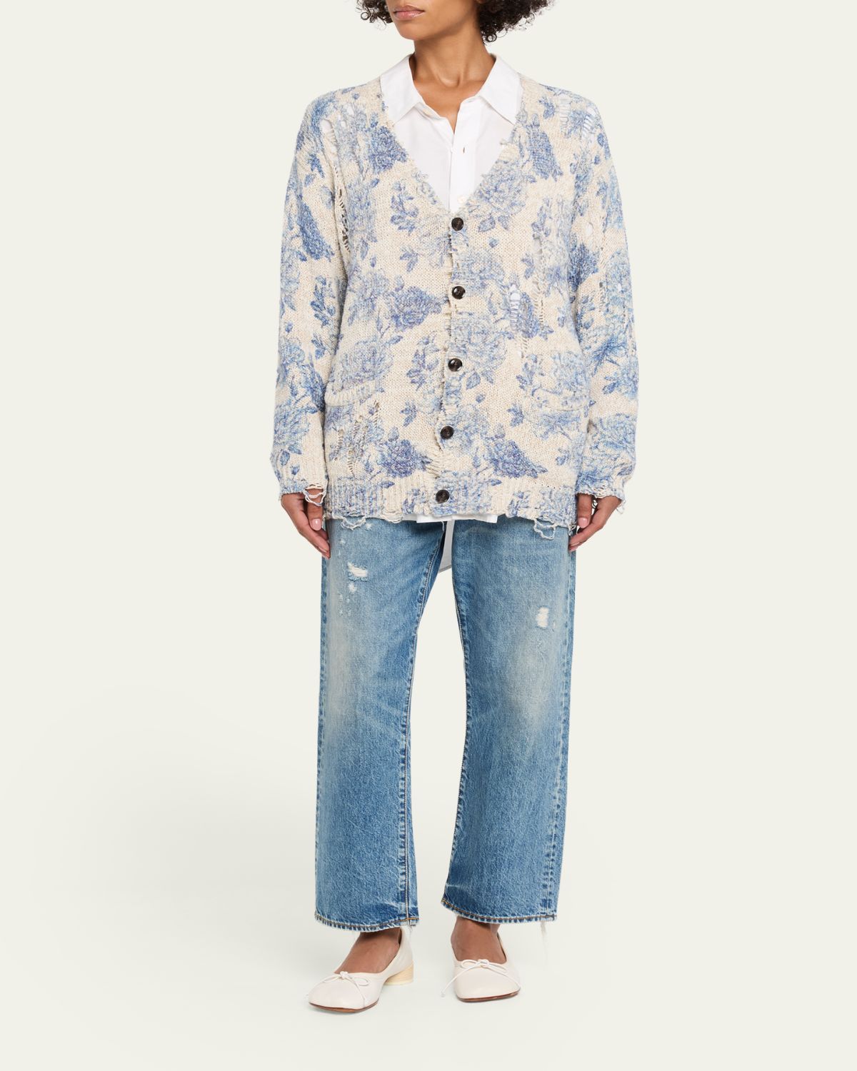 R13 Printed Boyfriend Cardigan | Thumbnail 2