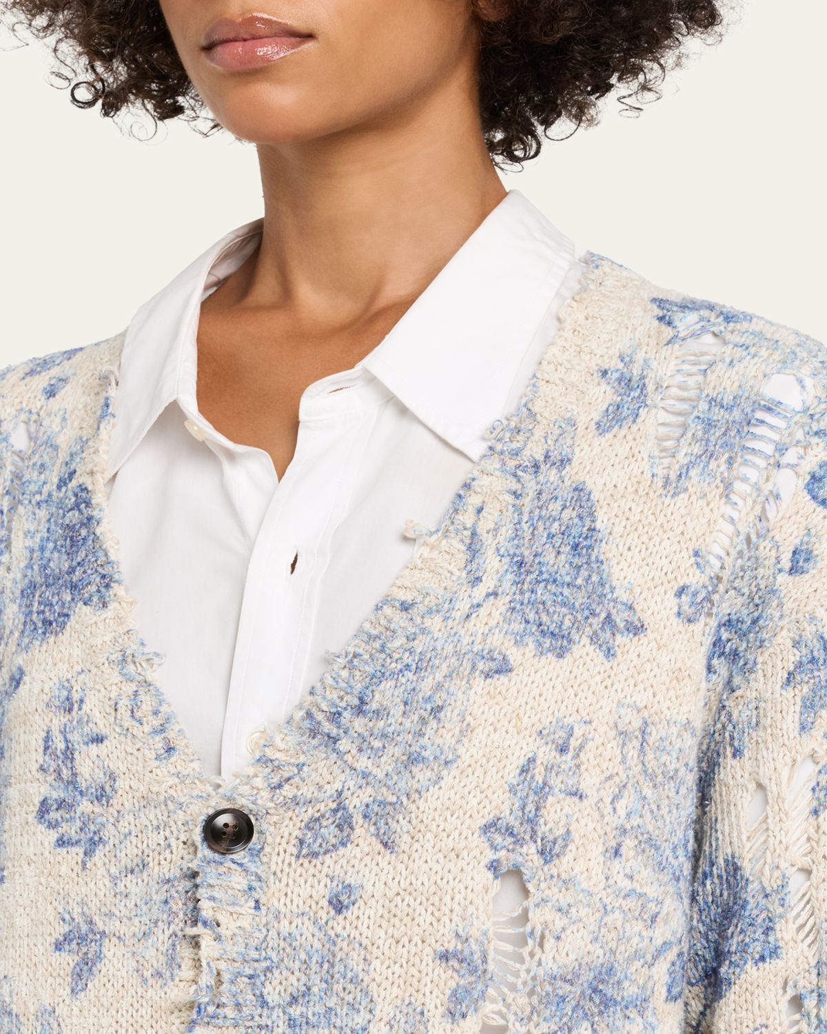 R13 Printed Boyfriend Cardigan | Thumbnail 5