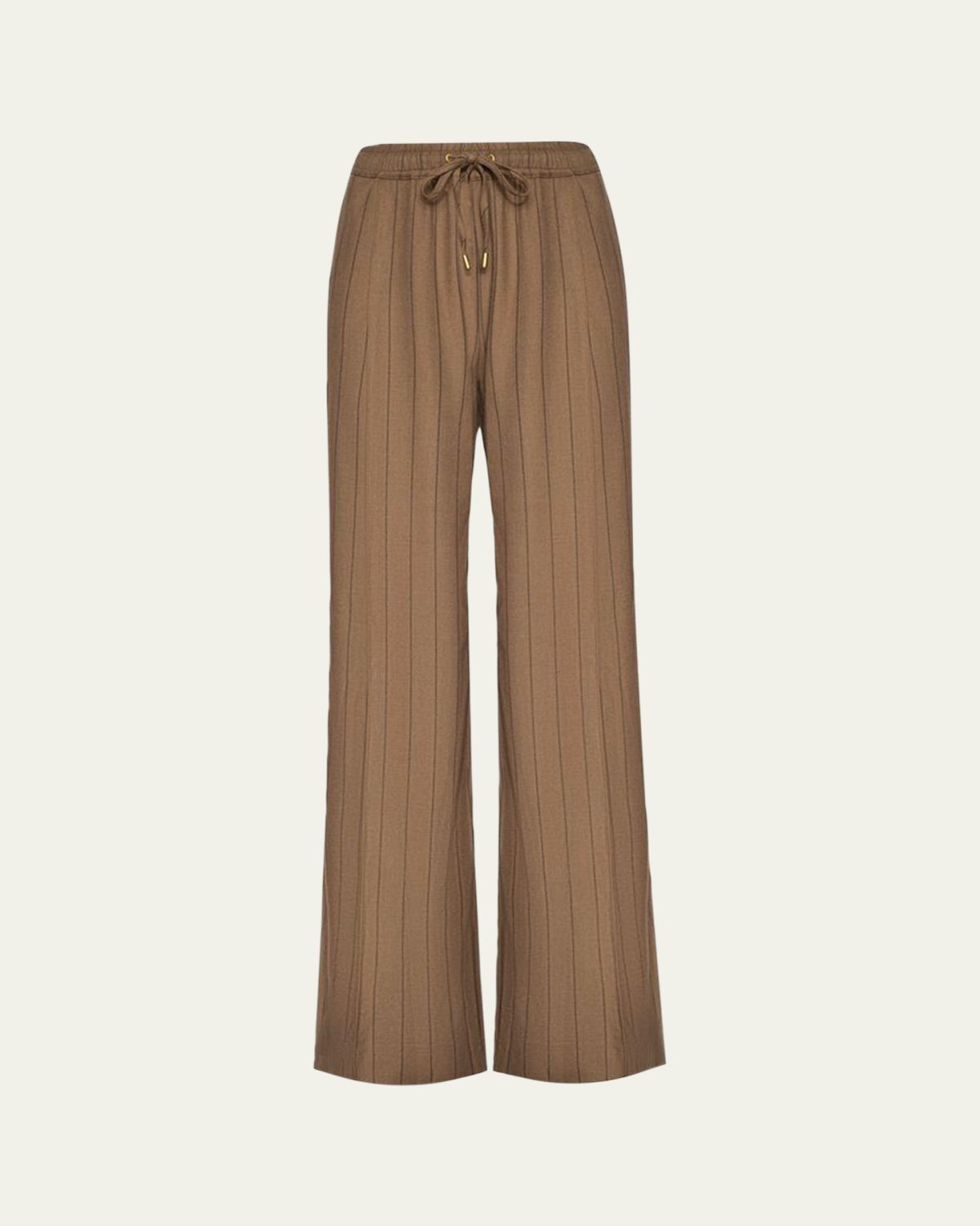 L'Agence Connie Striped Drawstring Trousers
