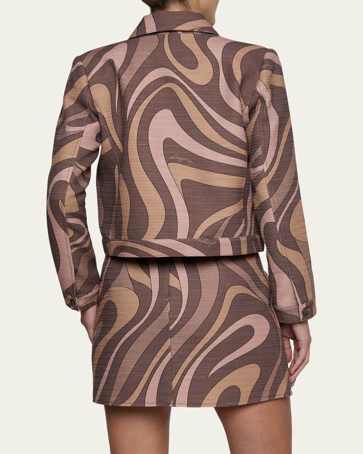 L'Agence Nyx Cropped Jacket | Thumbnail 3 L'Agence Nyx Cropped Jacket | Thumbnail 3