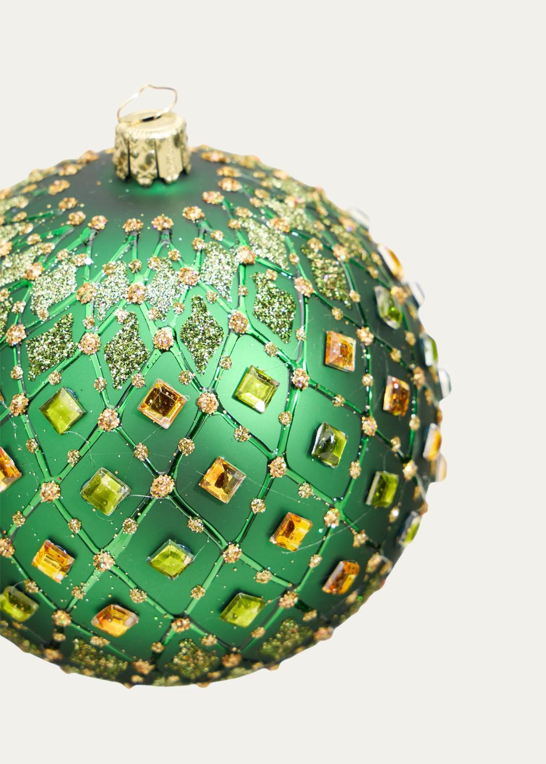 Bergdorf Goodman Rhinestone-Embellished Glass Ornament | Thumbnail 2 Bergdorf Goodman Rhinestone-Embellished Glass Ornament | Thumbnail 2