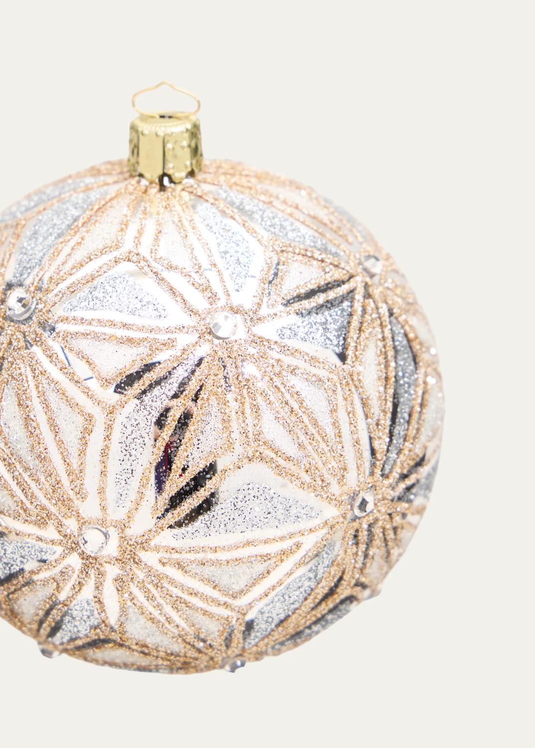 Bergdorf Goodman Fuchsia Art Deco Ball Christmas Ornament | Thumbnail 2 Bergdorf Goodman Fuchsia Art Deco Ball Christmas Ornament | Thumbnail 2