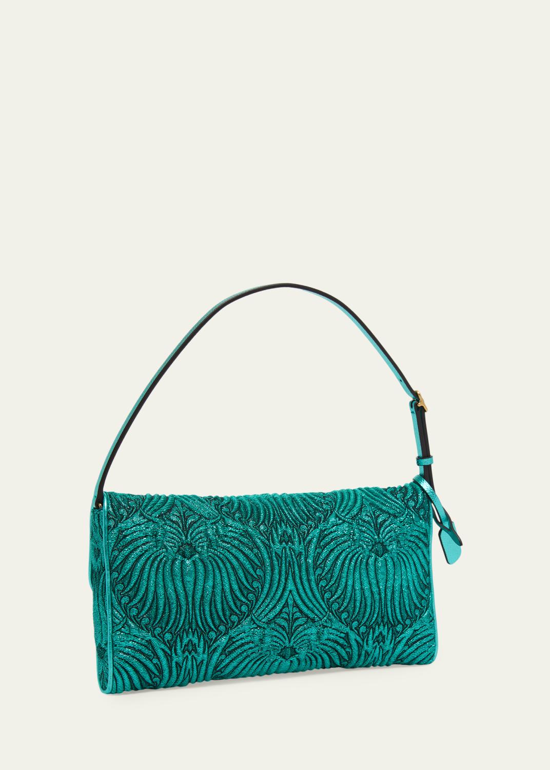 Valentino Garavani Devain Metallic Jacquard Top-Handle Bag | Thumbnail 3 Valentino Garavani Devain Metallic Jacquard Top-Handle Bag | Thumbnail 3