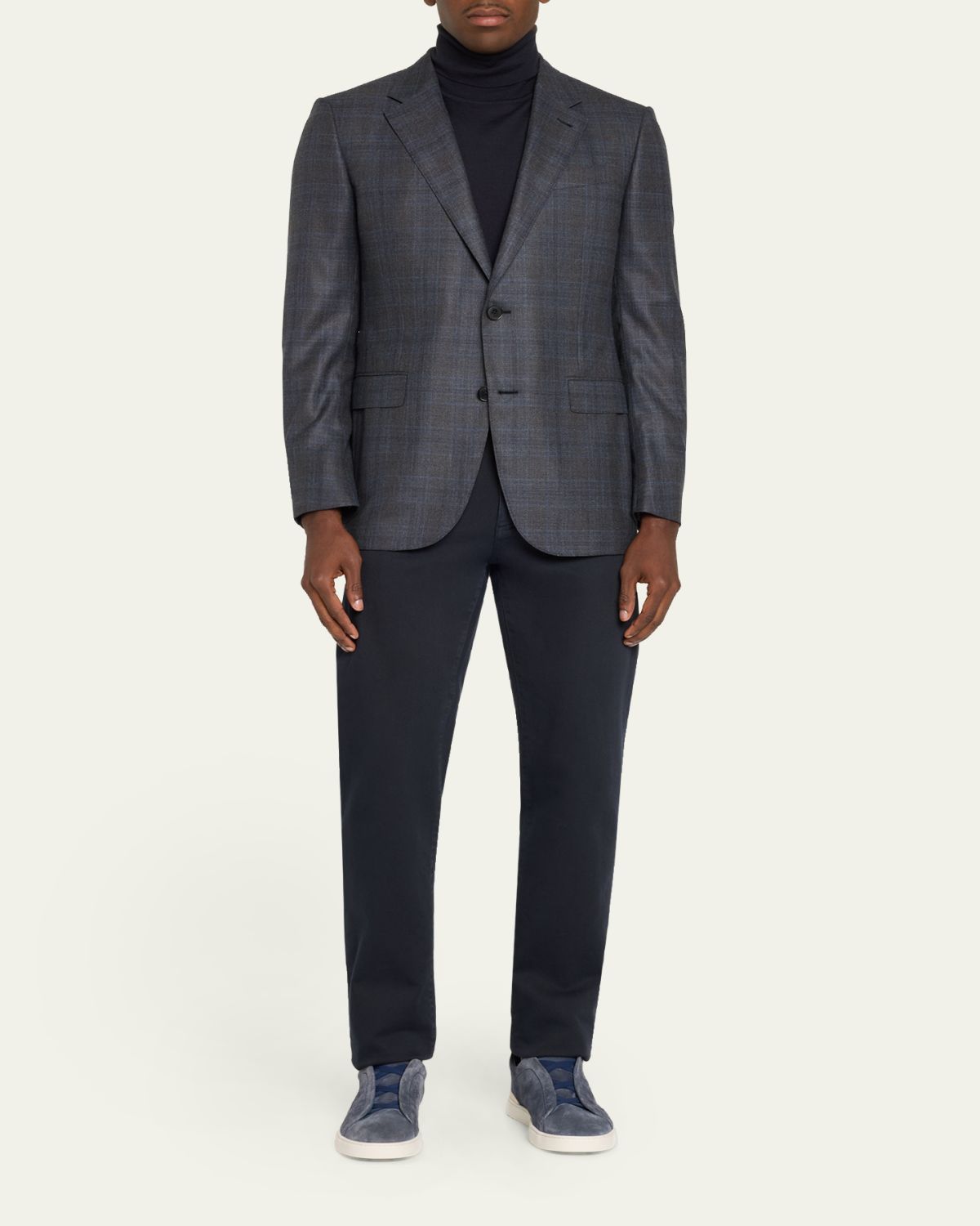 ZEGNA Men's 12milmil12 Wool Single-Breasted Sport Coat | Thumbnail 2