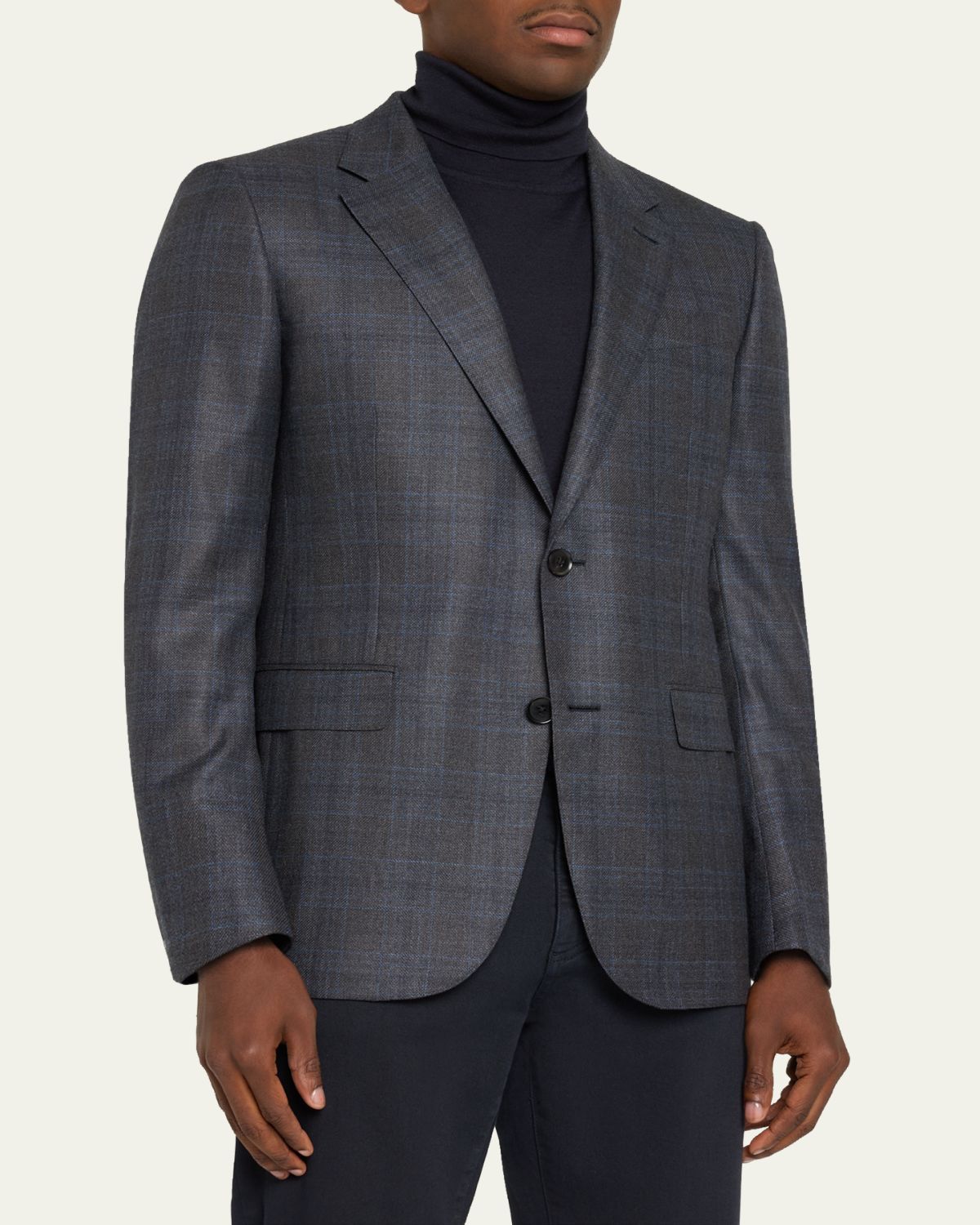 ZEGNA Men's 12milmil12 Wool Single-Breasted Sport Coat | Thumbnail 4