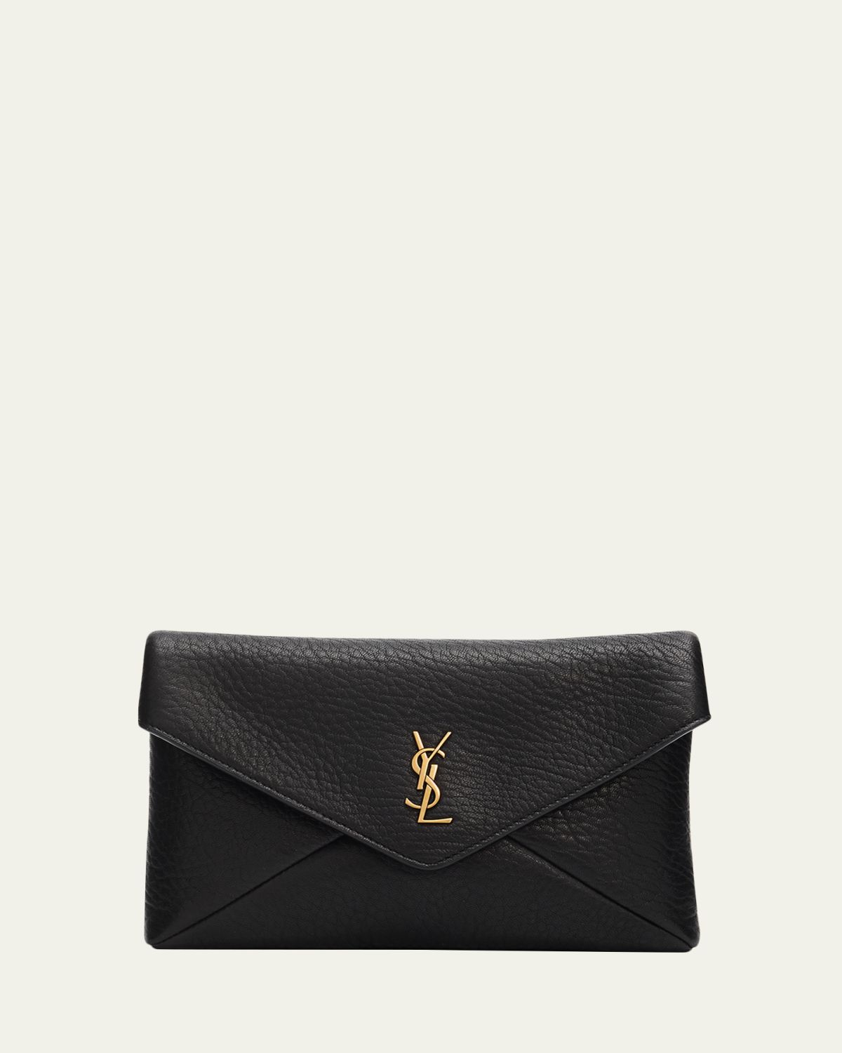 Saint Laurent Small YSL Grain Leather Pouch Bag | Thumbnail 6