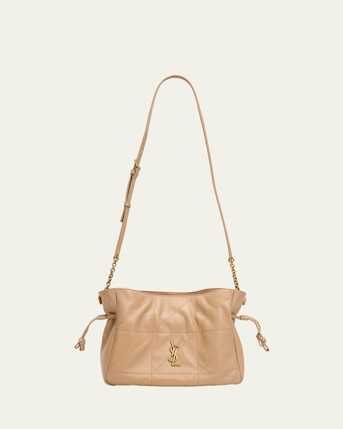 Saint Laurent Jamie YSL Quilted Leather Shoulder Bag - Women's Clothing