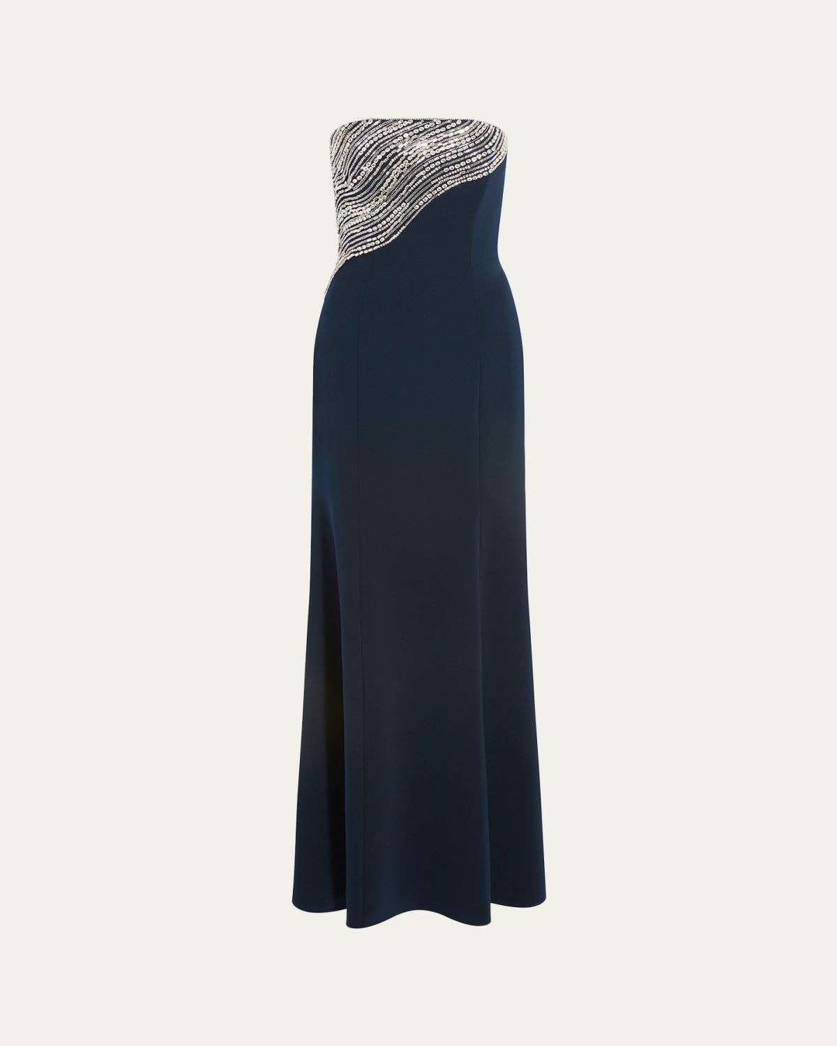 Jenny Packham Soyala Wave Beaded Strapless Gown | Thumbnail 5