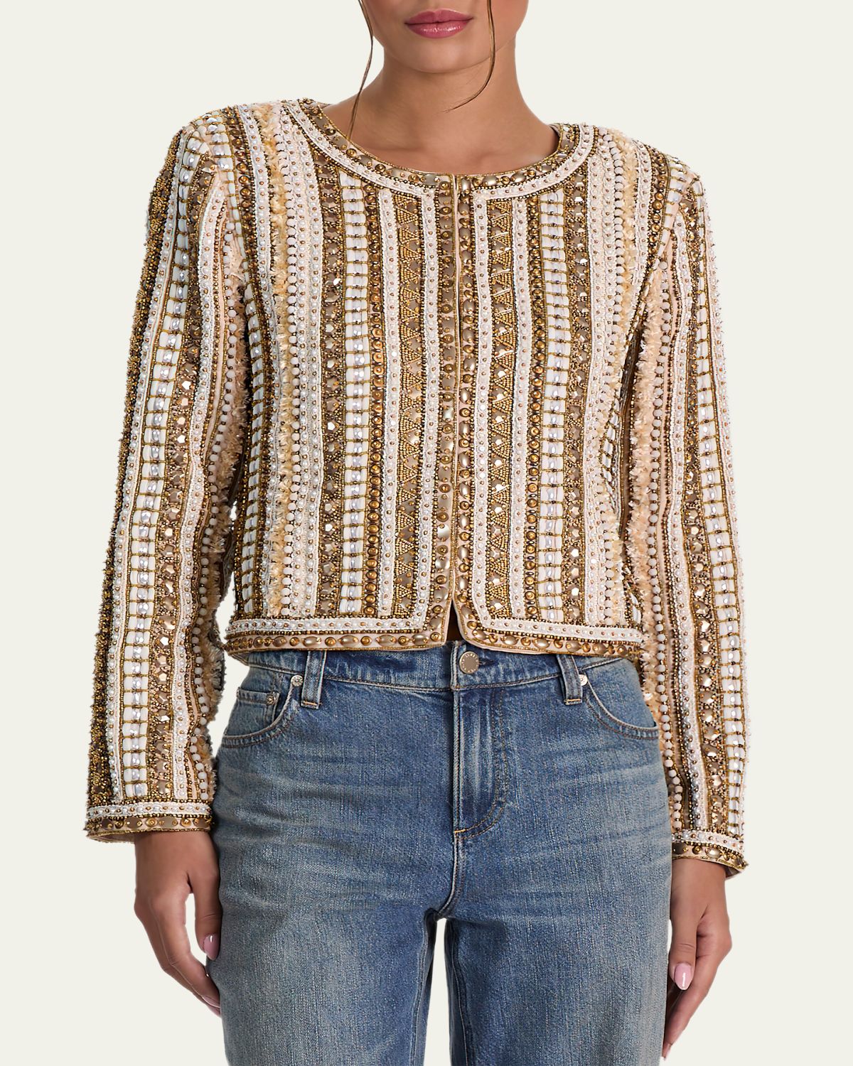 ALICE + OLIVIA Kidman Embellished Jacket | Thumbnail 4