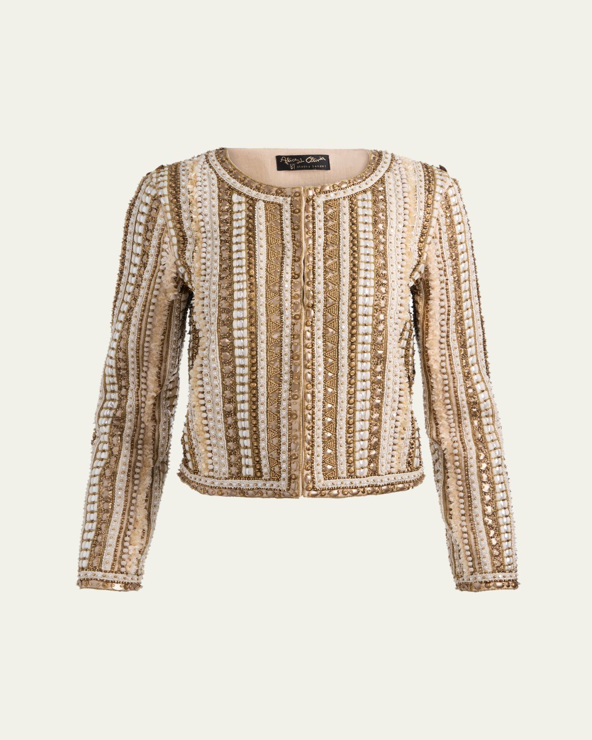 ALICE + OLIVIA Kidman Embellished Jacket