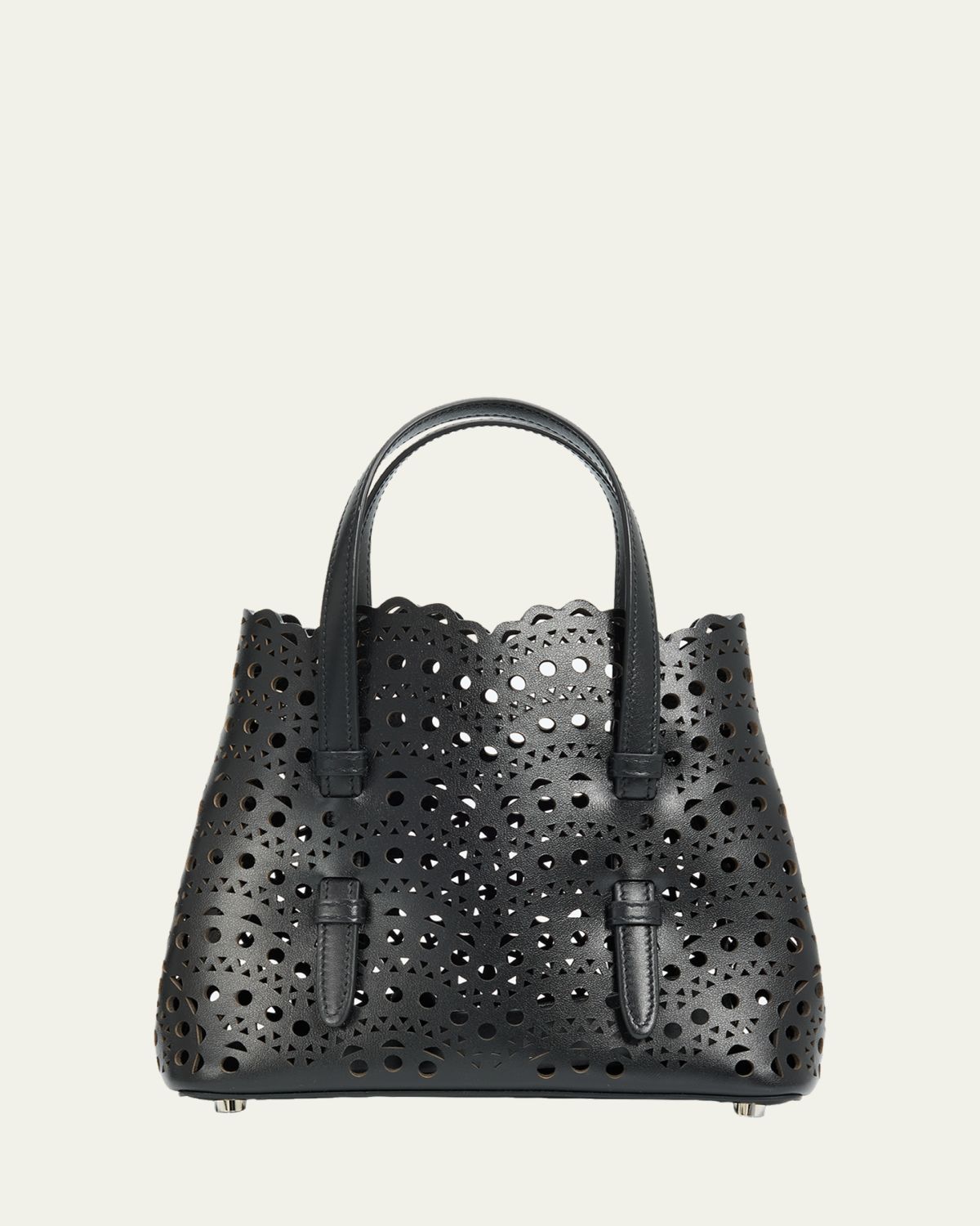 ALAÏA Mina 20 Small Perforated Leather Tote Bag | Thumbnail 6 ALAÏA Mina 20 Small Perforated Leather Tote Bag | Thumbnail 6