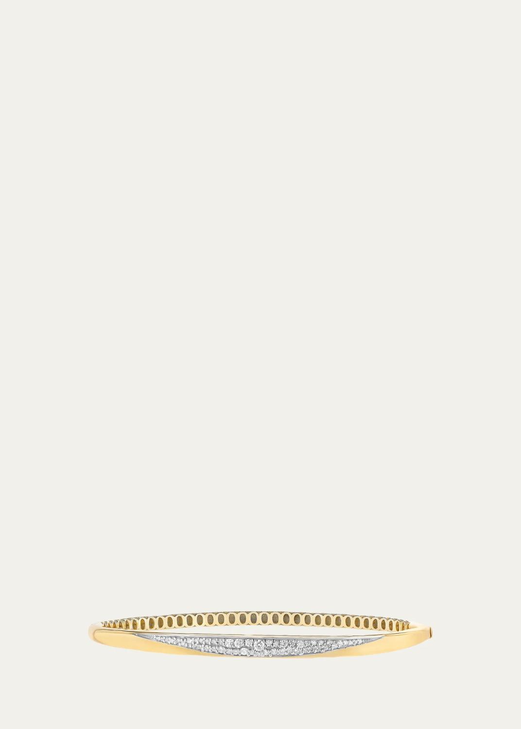 14K Graduated Diamond Hinge Bracelet