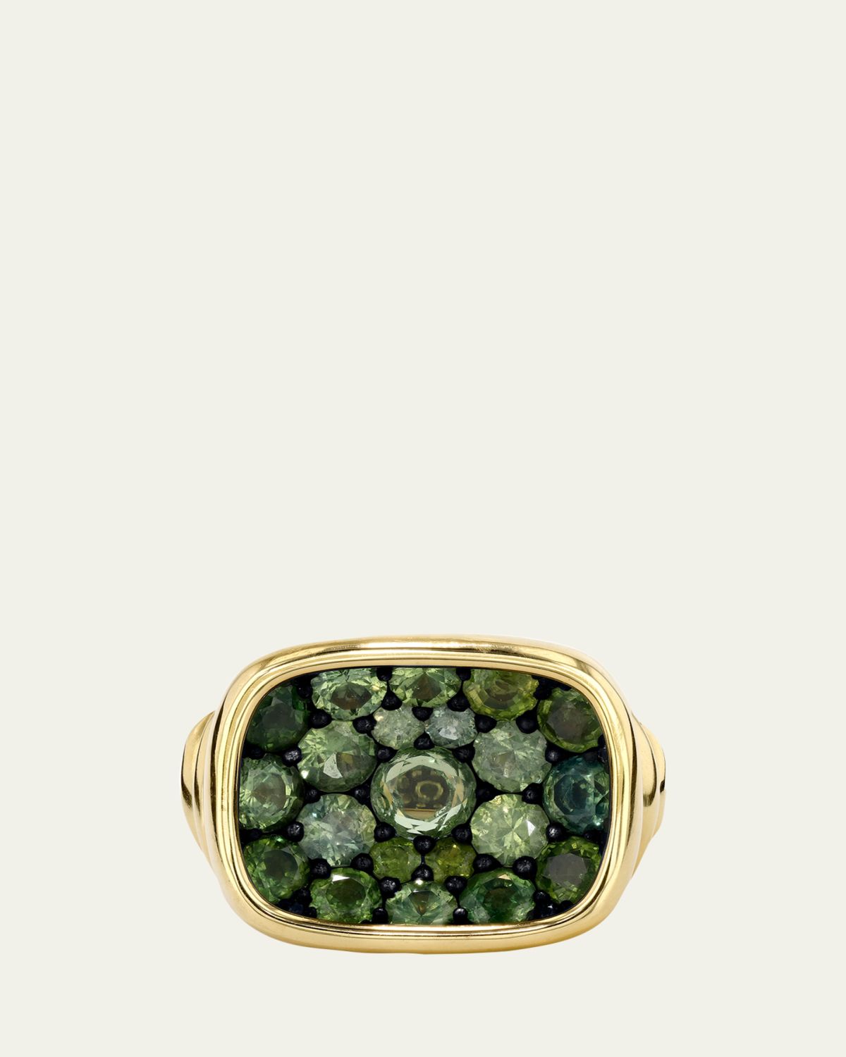 Vram 18K Green Sapphire Ring