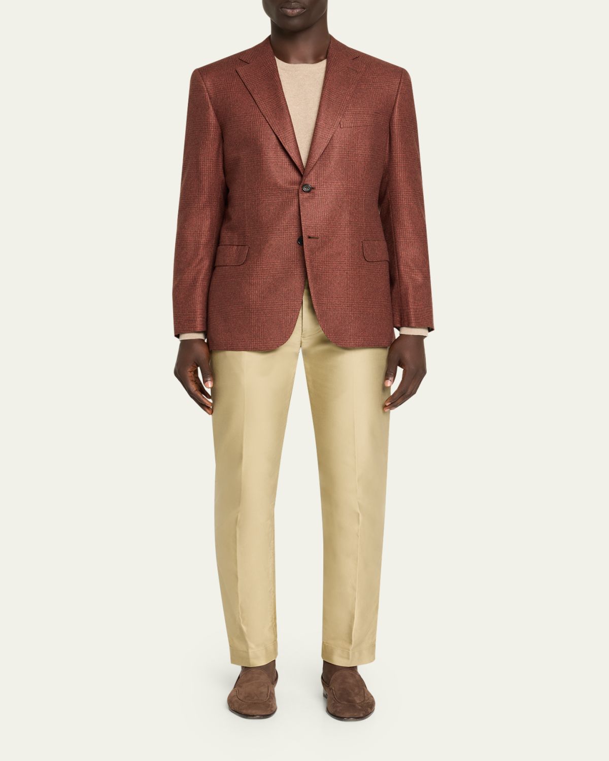 Brioni Men's Silk and Cashmere Prince of Wales Sport Coat | Thumbnail 2