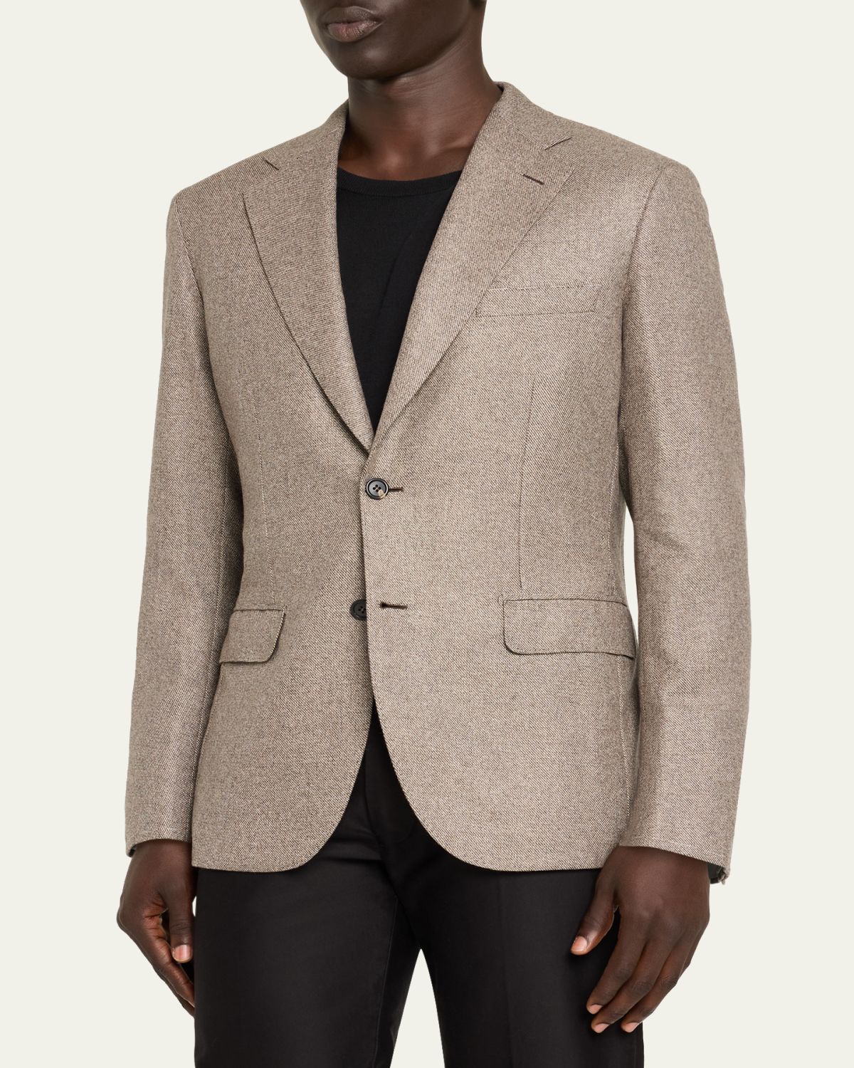 Brioni Men's Plume Wool Single-Breasted Sport Coat | Thumbnail 4