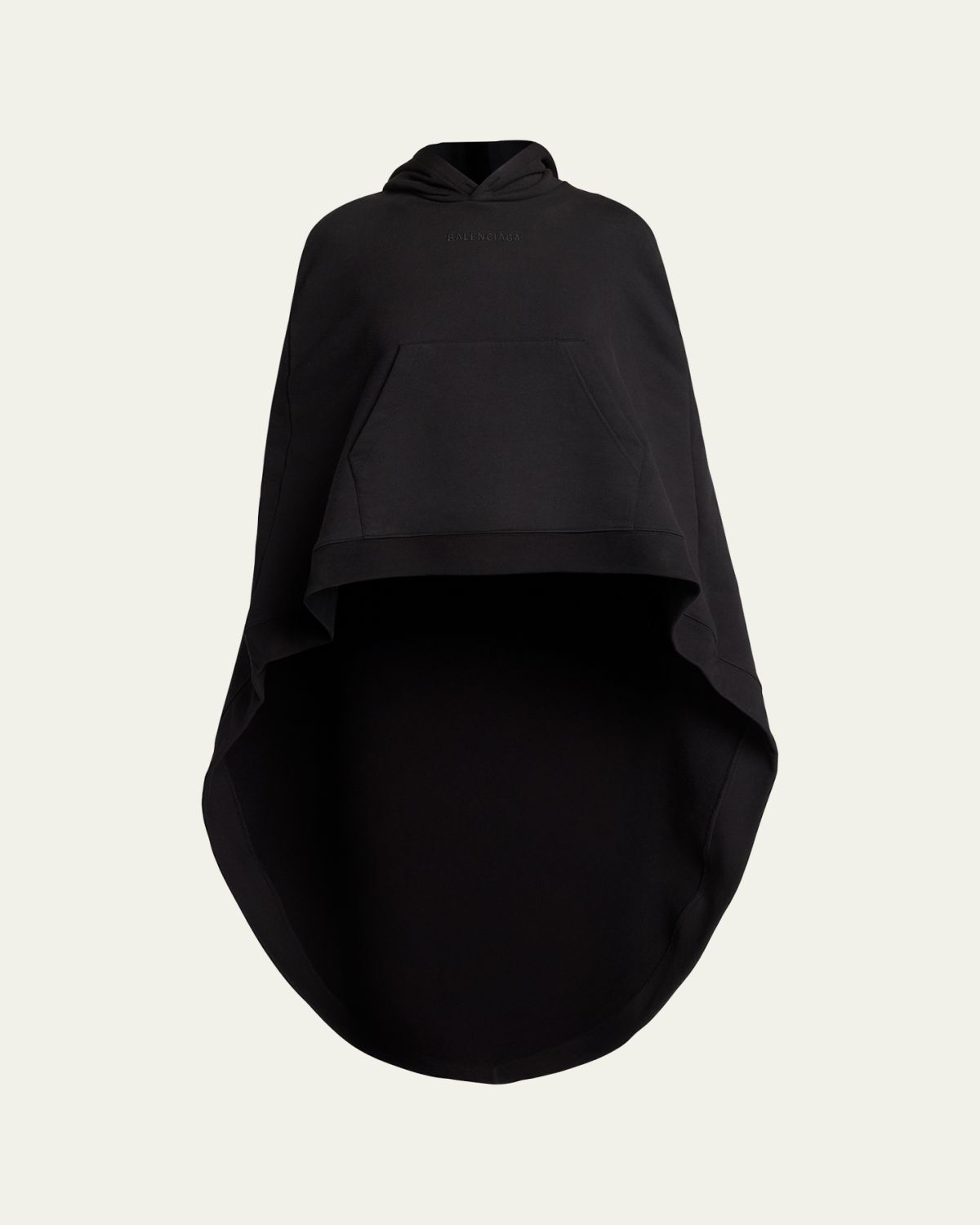 Balenciaga Hooded Oversized High-Low Cape | Thumbnail 6