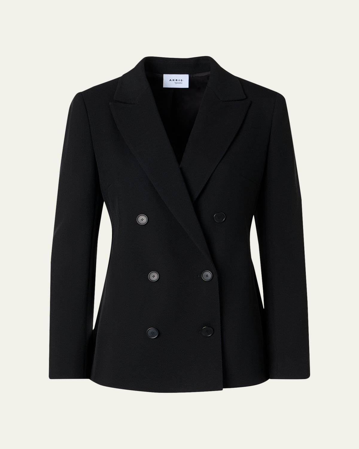 Akris punto Wool Tricotine Double-Breasted Jacket
