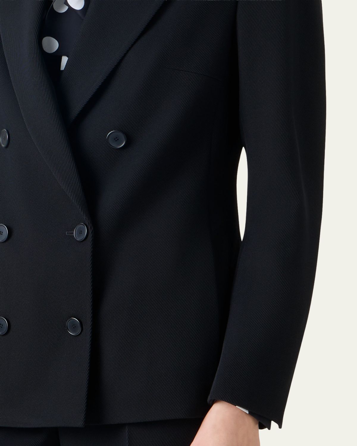 Akris punto Wool Tricotine Double-Breasted Jacket | Thumbnail 5 Akris punto Wool Tricotine Double-Breasted Jacket | Thumbnail 5