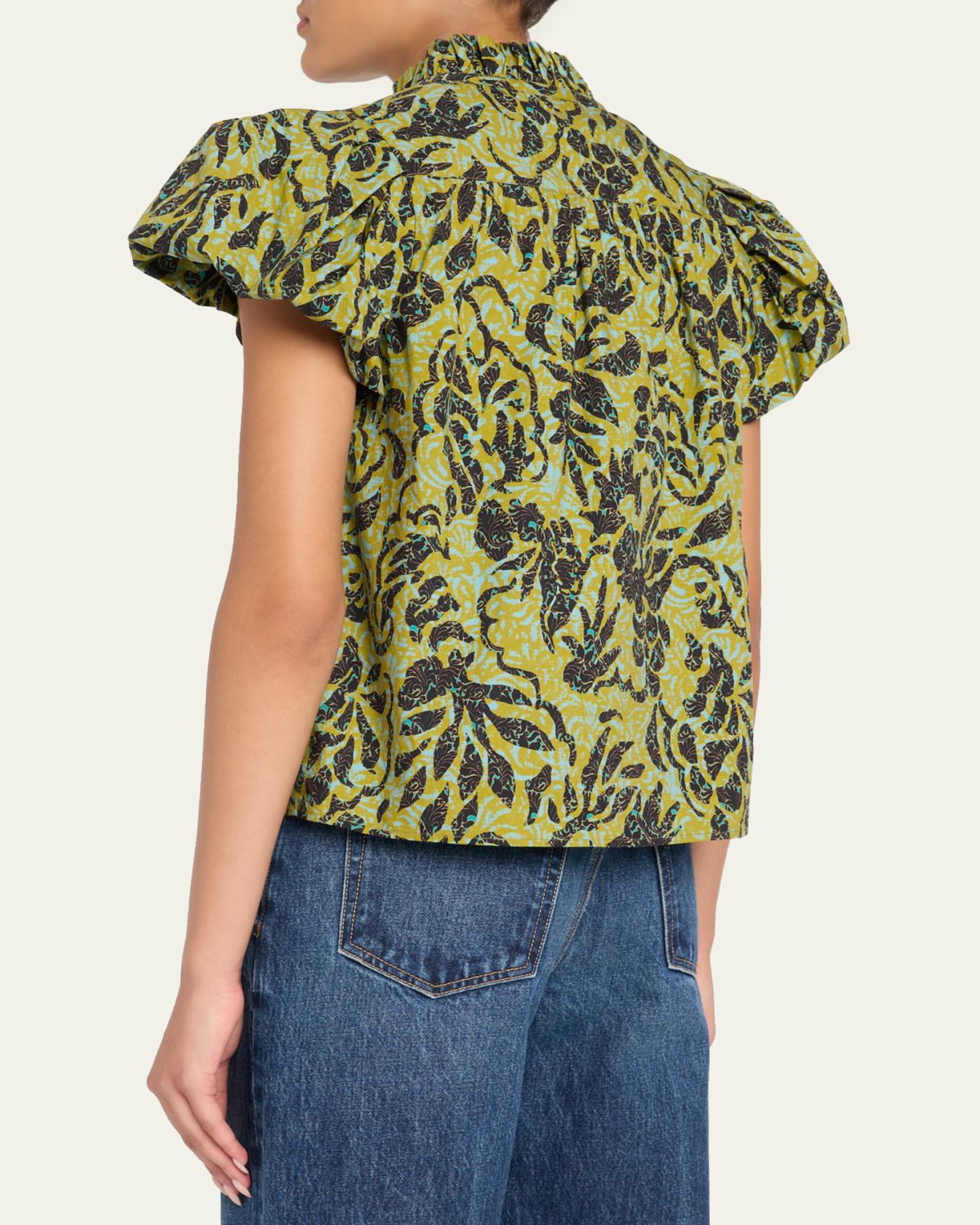 Ulla Johnson Estela Batik Floral Blouse | Thumbnail 3