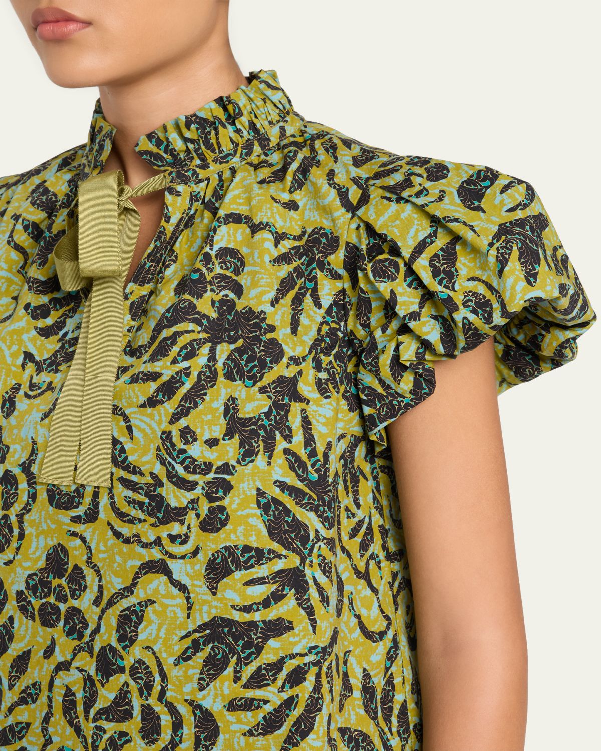 Ulla Johnson Estela Batik Floral Blouse | Thumbnail 5