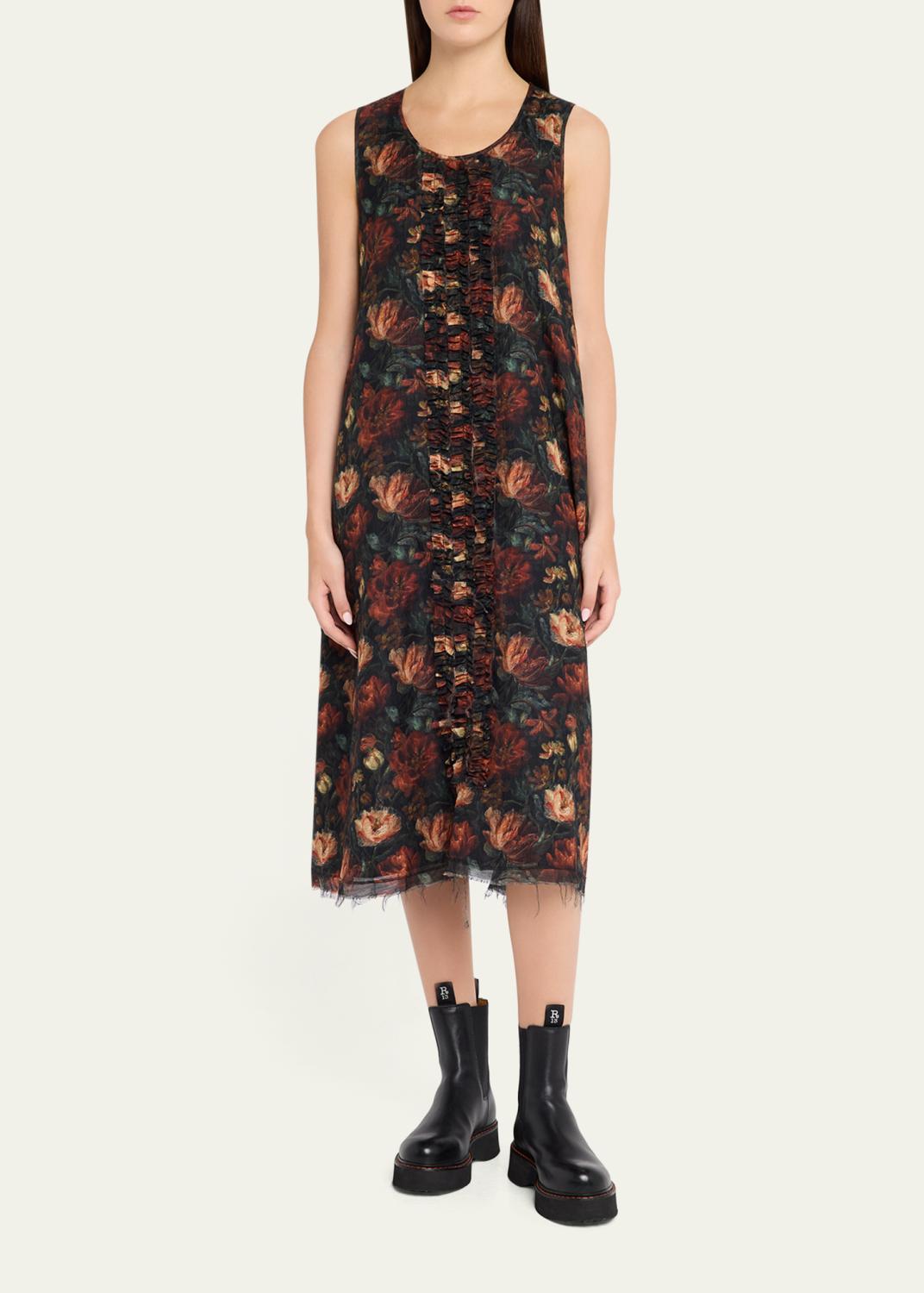 R13 Sleeveless Printed Midi Dress | Thumbnail 2 R13 Sleeveless Printed Midi Dress | Thumbnail 2