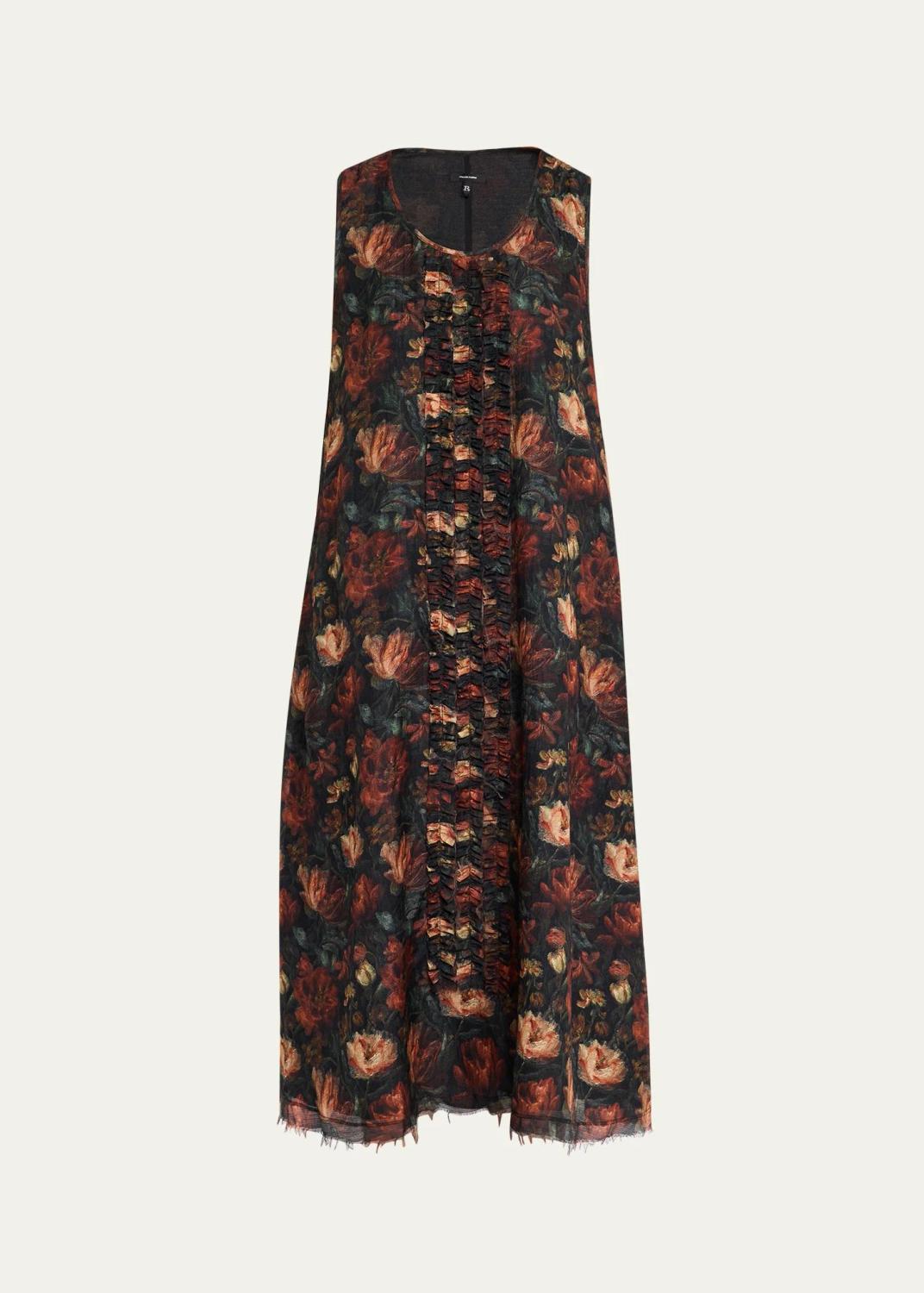 Sleeveless Printed Midi Dress Sleeveless Printed Midi Dress