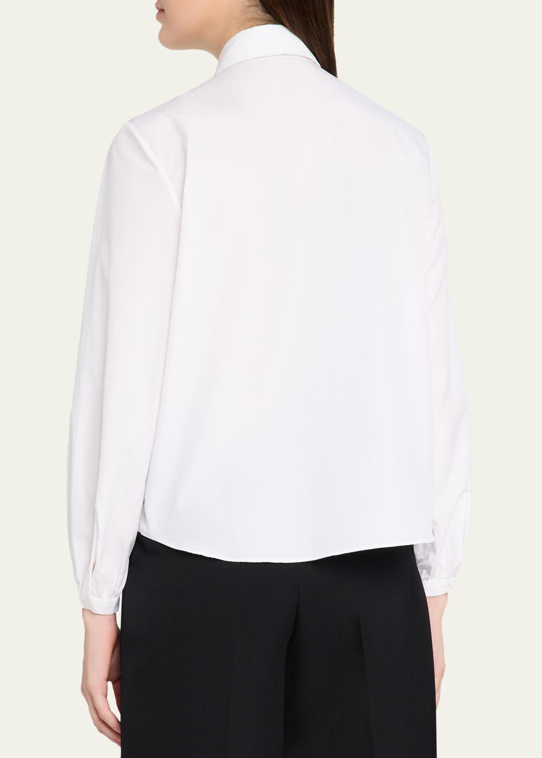 R13 Shrunken Ruffle-Trim Cotton Poplin Shirt | Thumbnail 3 R13 Shrunken Ruffle-Trim Cotton Poplin Shirt | Thumbnail 3