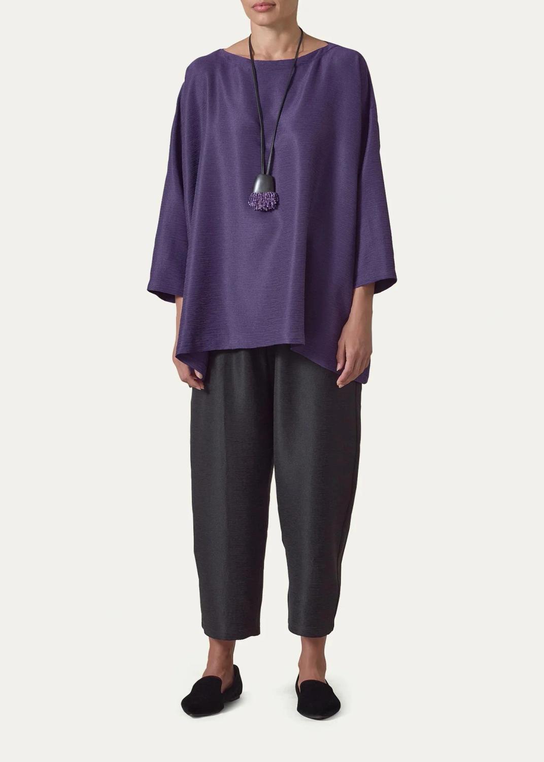 Eskandar Wide A-Line Scoop Neck Top - Long Length | Thumbnail 2 Eskandar Wide A-Line Scoop Neck Top - Long Length | Thumbnail 2