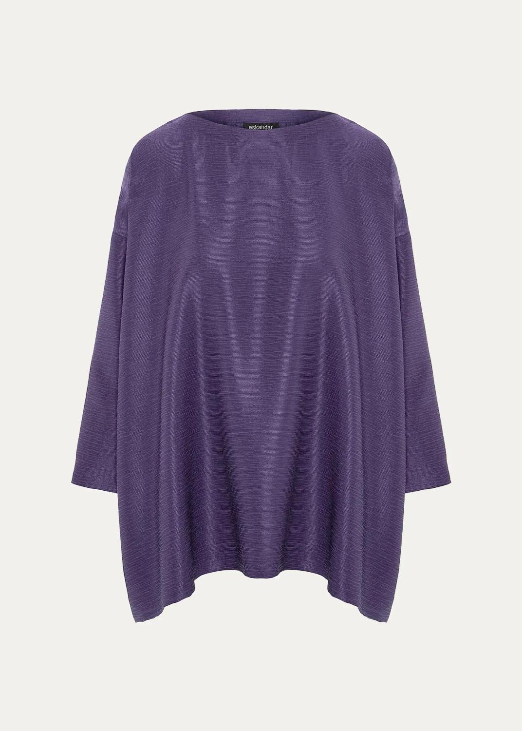 Wide A-Line Scoop Neck Top - Long Length Wide A-Line Scoop Neck Top - Long Length