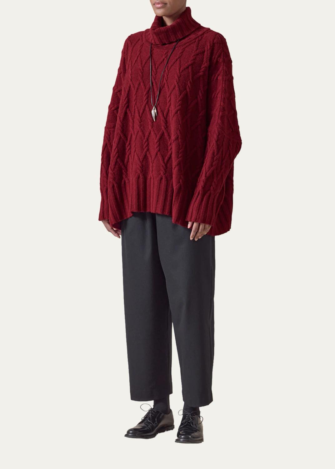 Eskandar Roll Neck Sweater - Mid Plus Length | Thumbnail 2 Eskandar Roll Neck Sweater - Mid Plus Length | Thumbnail 2