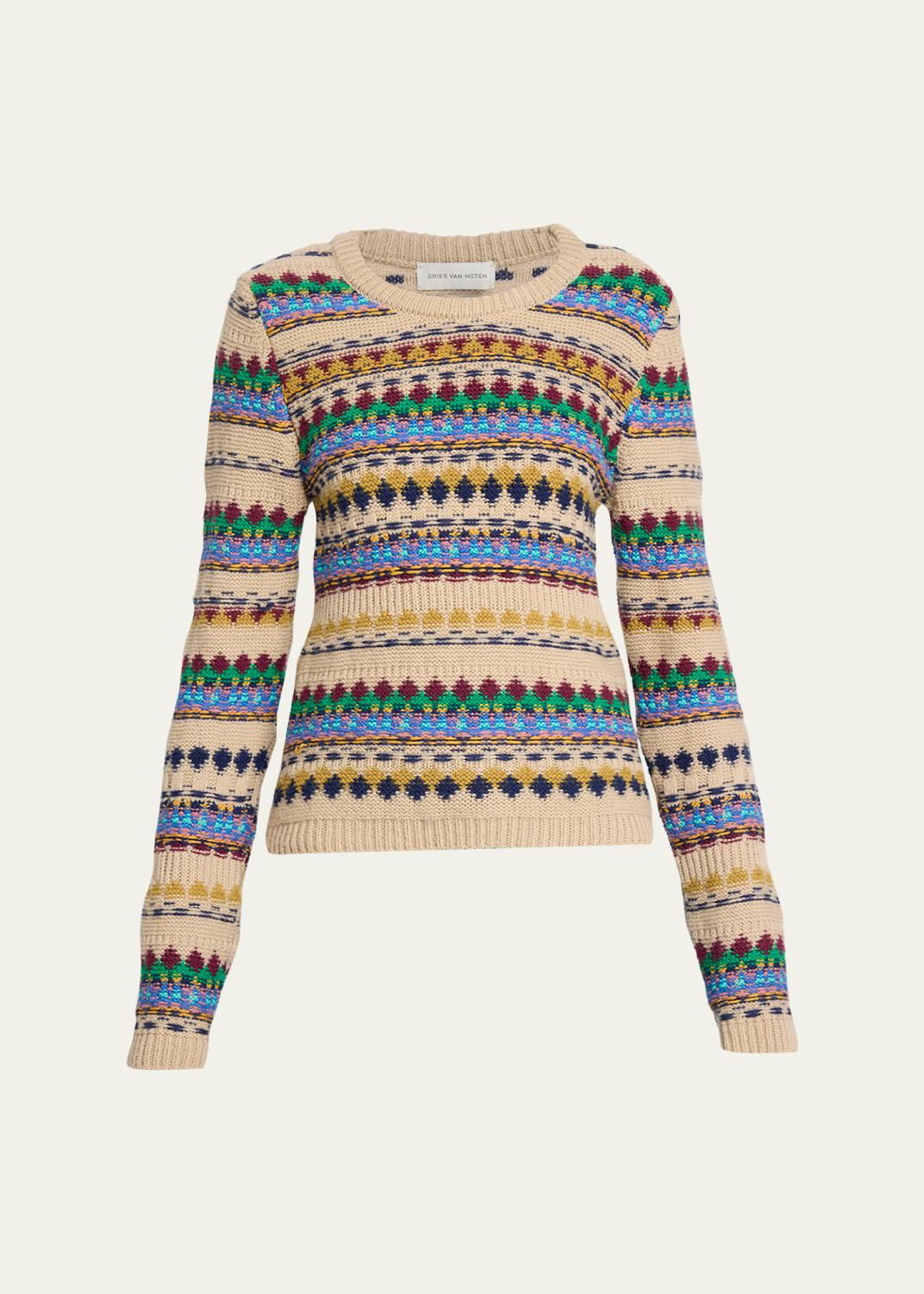 Tedd Fair Isle Crewneck Sweater