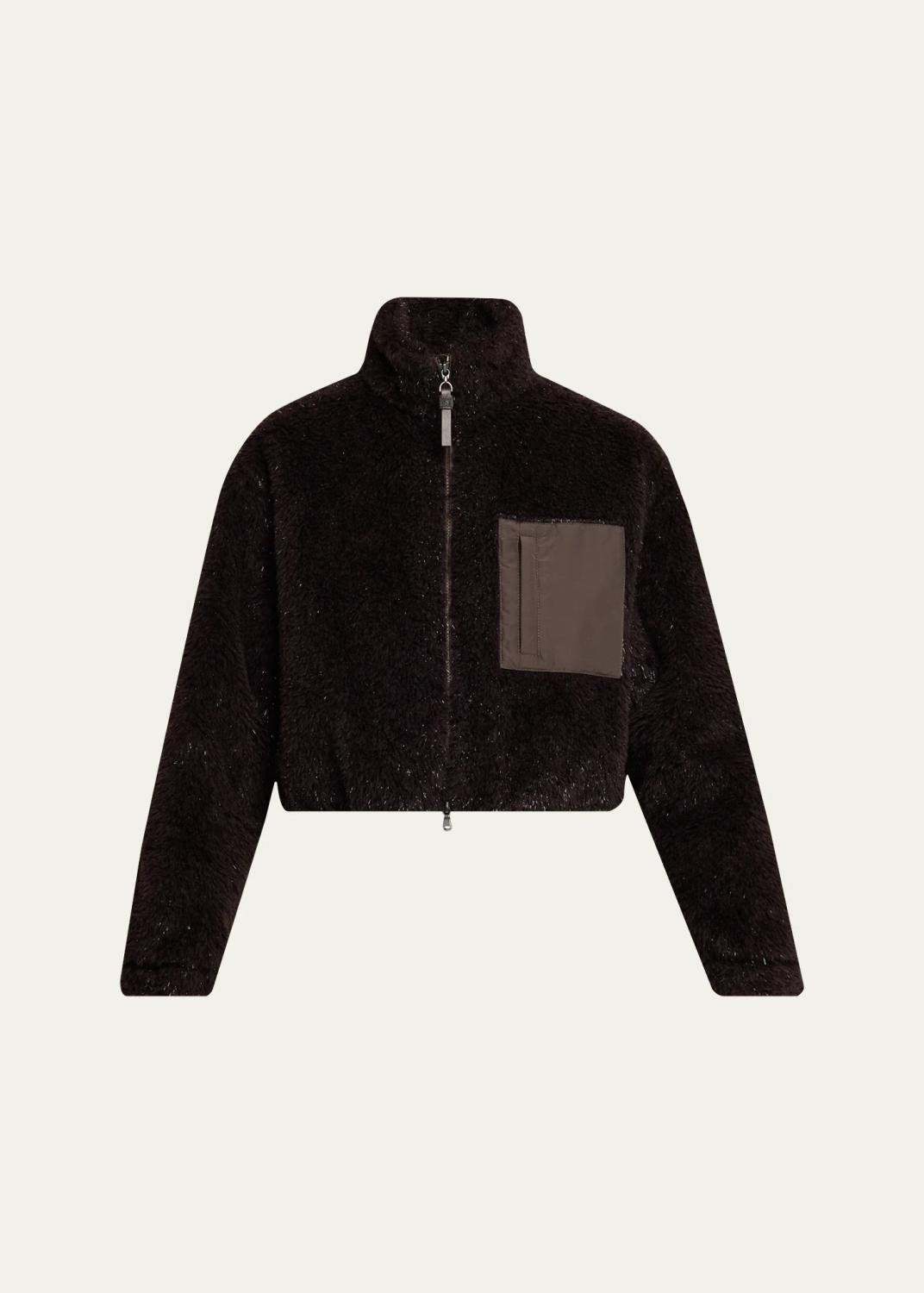 Sparkling Teddy Crop Jacket Sparkling Teddy Crop Jacket