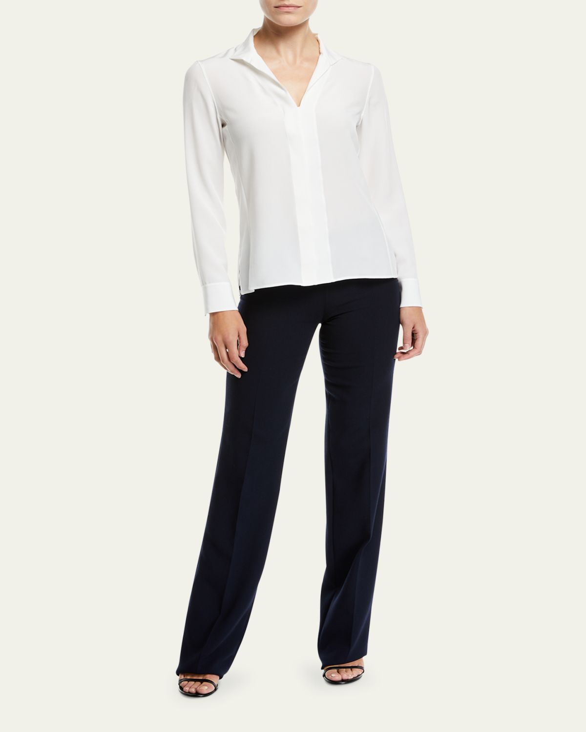 Akris Carole Straight-Leg Wool Double-Face Pants | Thumbnail 2 Akris Carole Straight-Leg Wool Double-Face Pants | Thumbnail 2
