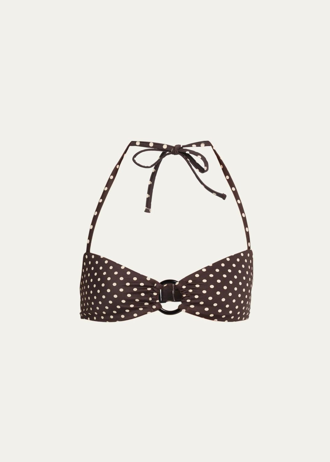 Polka Dot Bandeau Ring Bikini Top Polka Dot Bandeau Ring Bikini Top