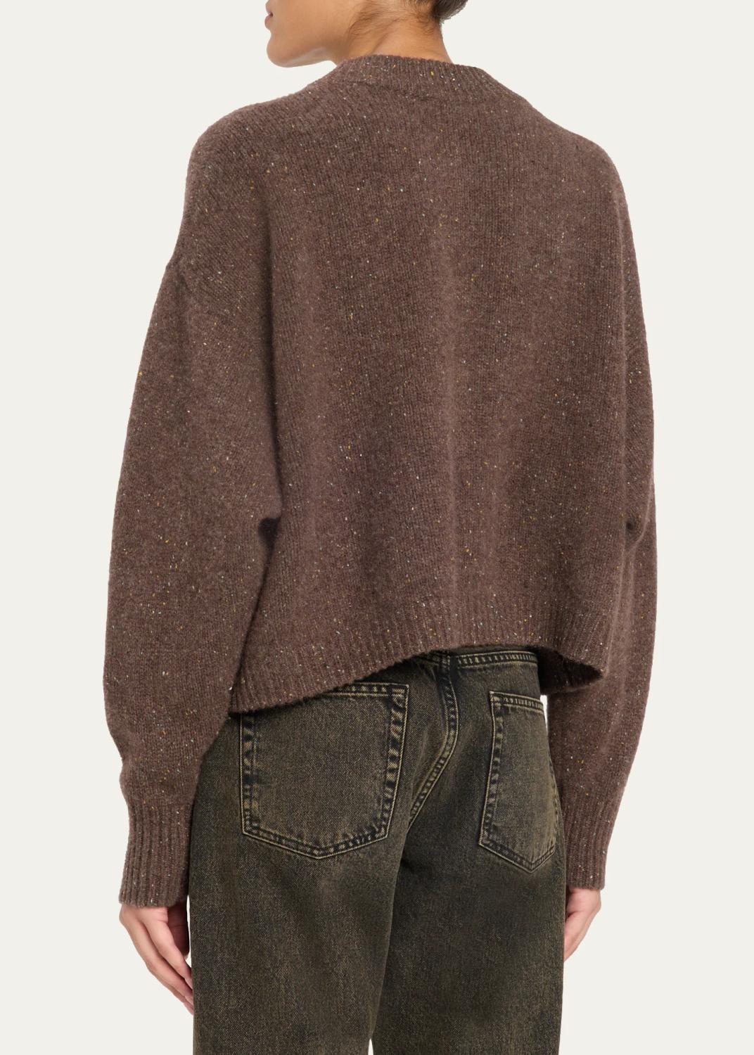 Frame Flecked Wool-Cashmere Cardigan | Thumbnail 3 Frame Flecked Wool-Cashmere Cardigan | Thumbnail 3